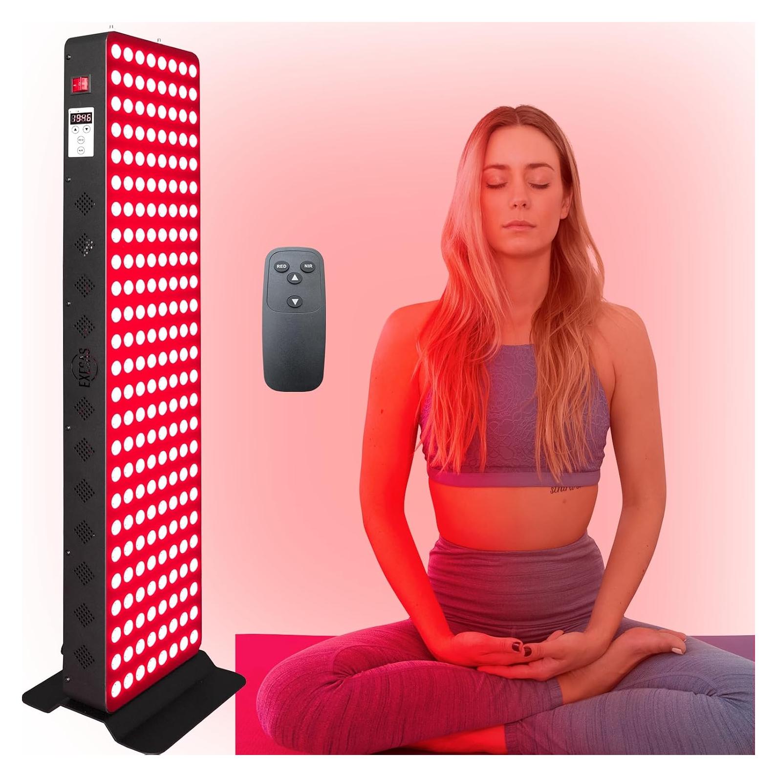 Panel LED Terapia Luz Roja JKG 1000W 200-LED 91.4x21.6cm