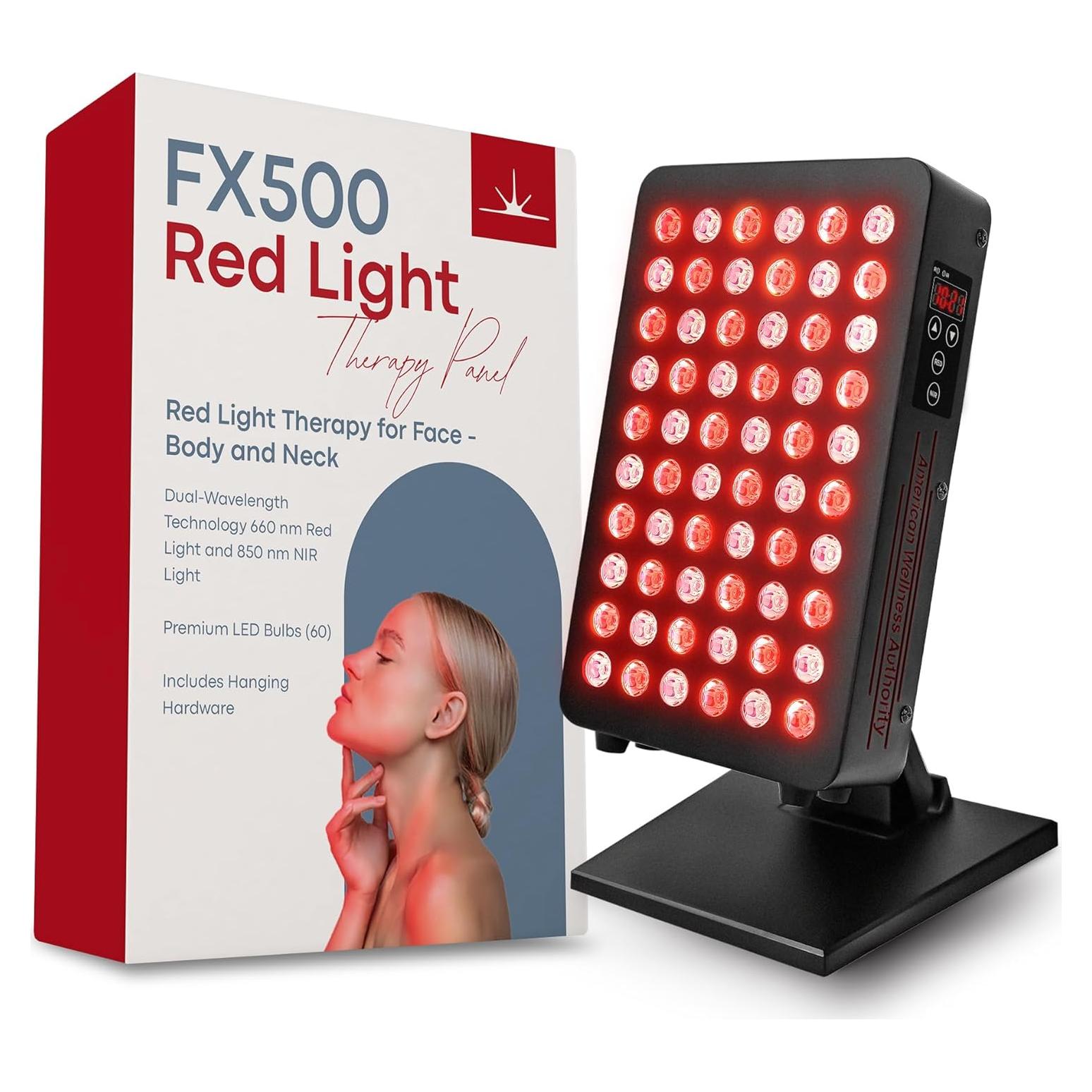Panel de Terapia de Luz Roja e Infrarroja FX500 - 660nm y 850nm