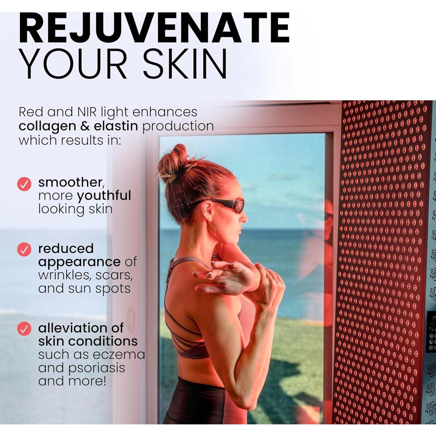 Panel de Terapia de Luz Roja Hooga PRO1500, Cuerpo Completo