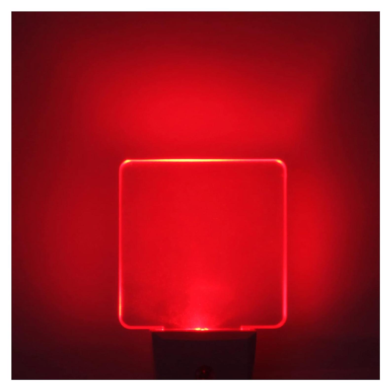 Luz Nocturna Roja Enchufable U4GLORY 0.5W con Sensor