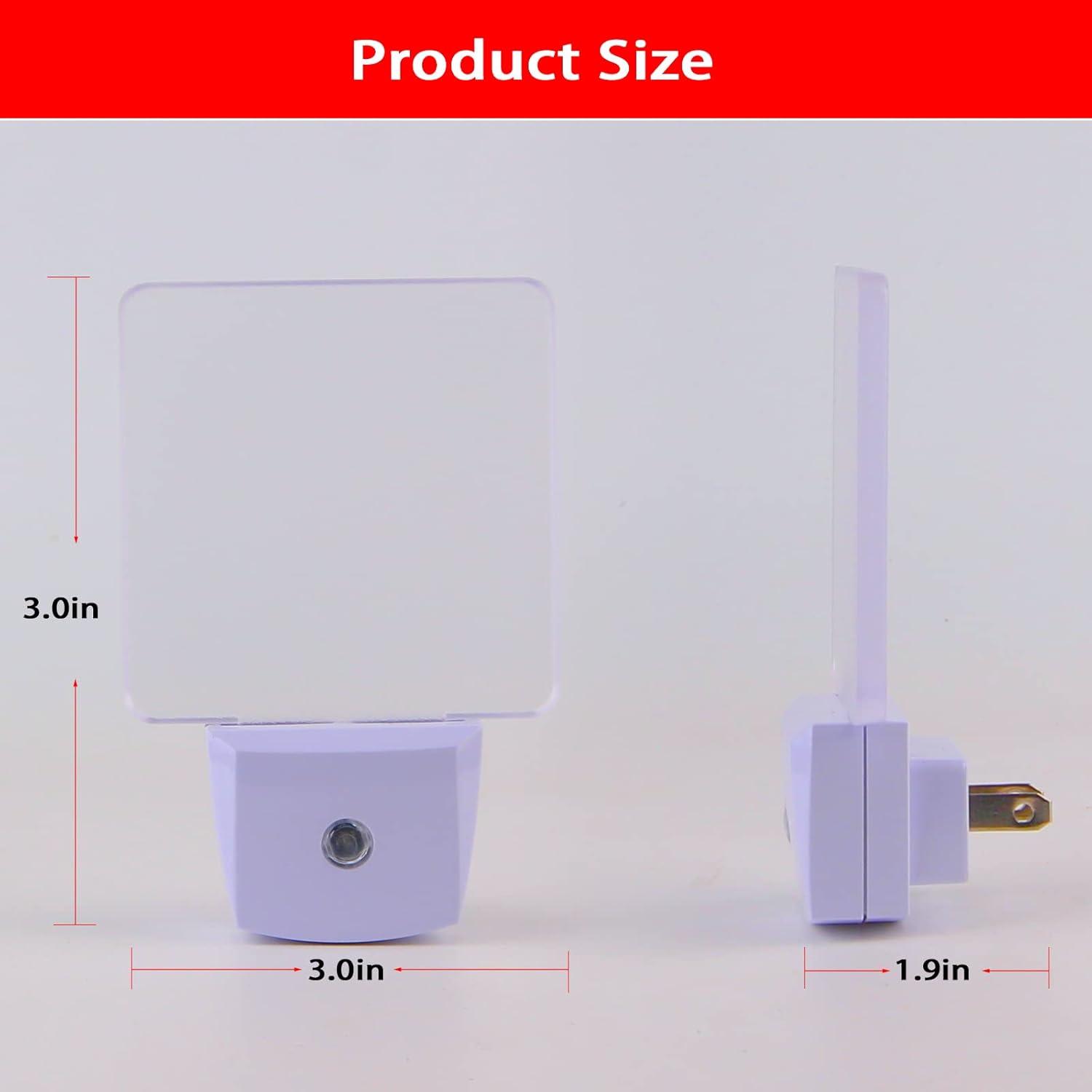 Luz Nocturna Roja Enchufable U4GLORY 0.5W con Sensor