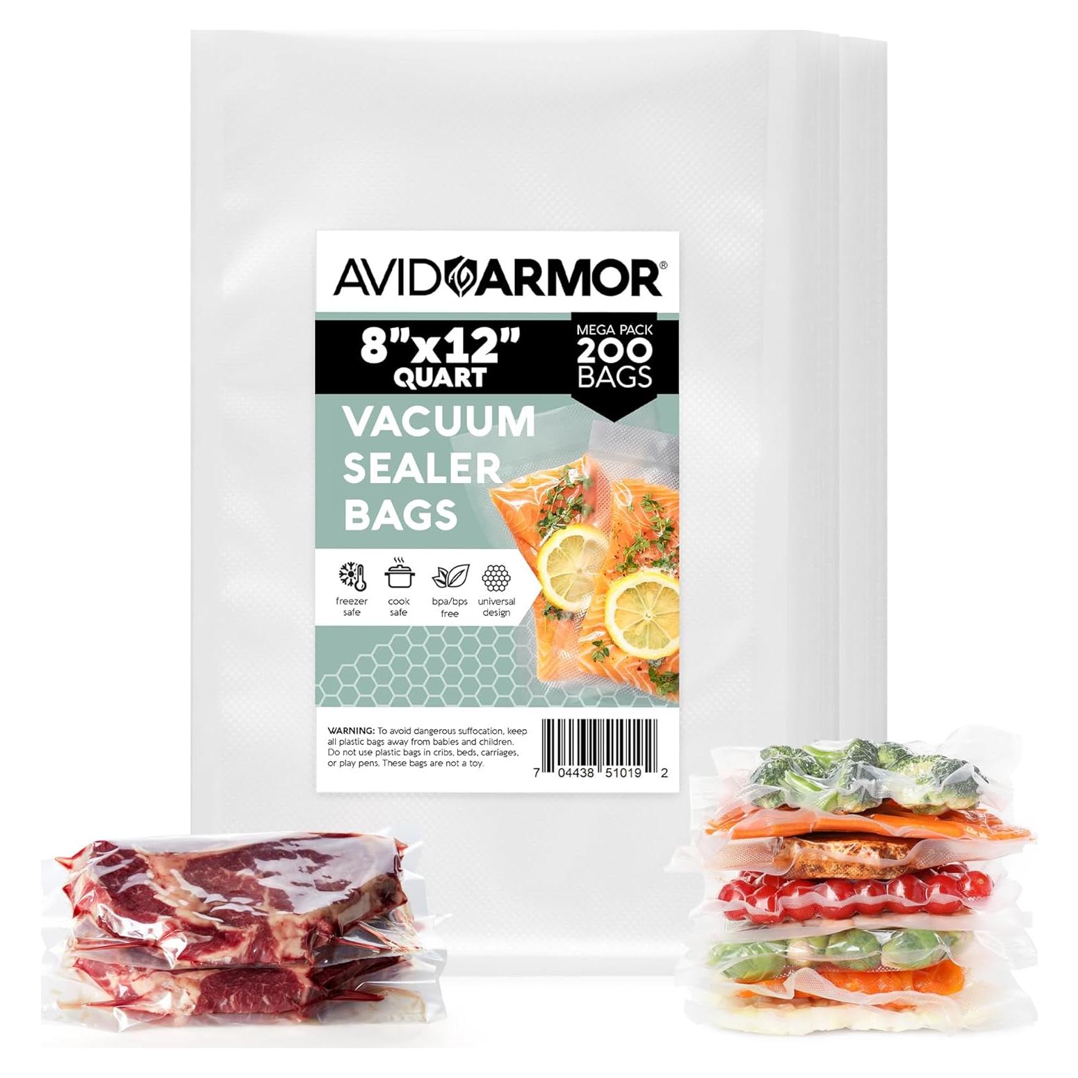 Bolsas de Sellado al Vacío Avid Armor 200 Unidades 20x30 cm