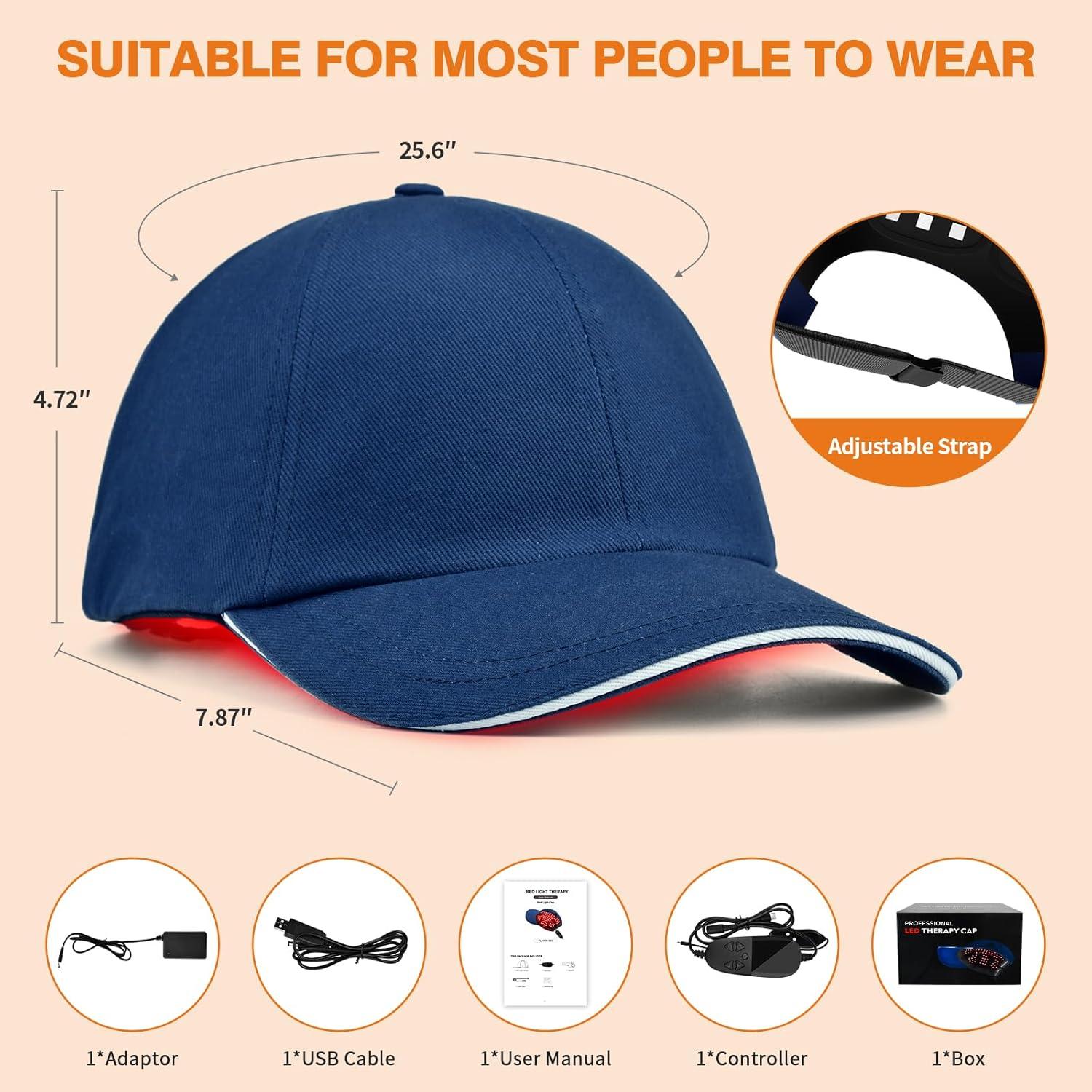 Gorro de Terapia de Luz Roja LONLIKE 630nm 850nm 940nm