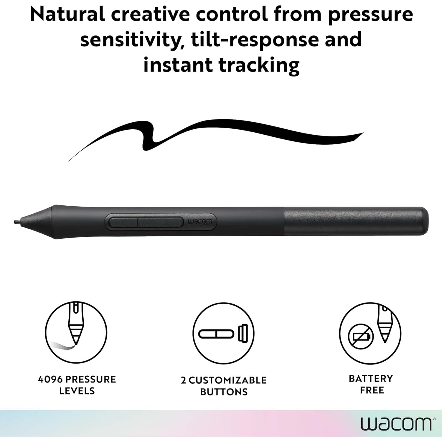 Lápiz Wacom LP1100K 4K para Tableta Intuos Negro