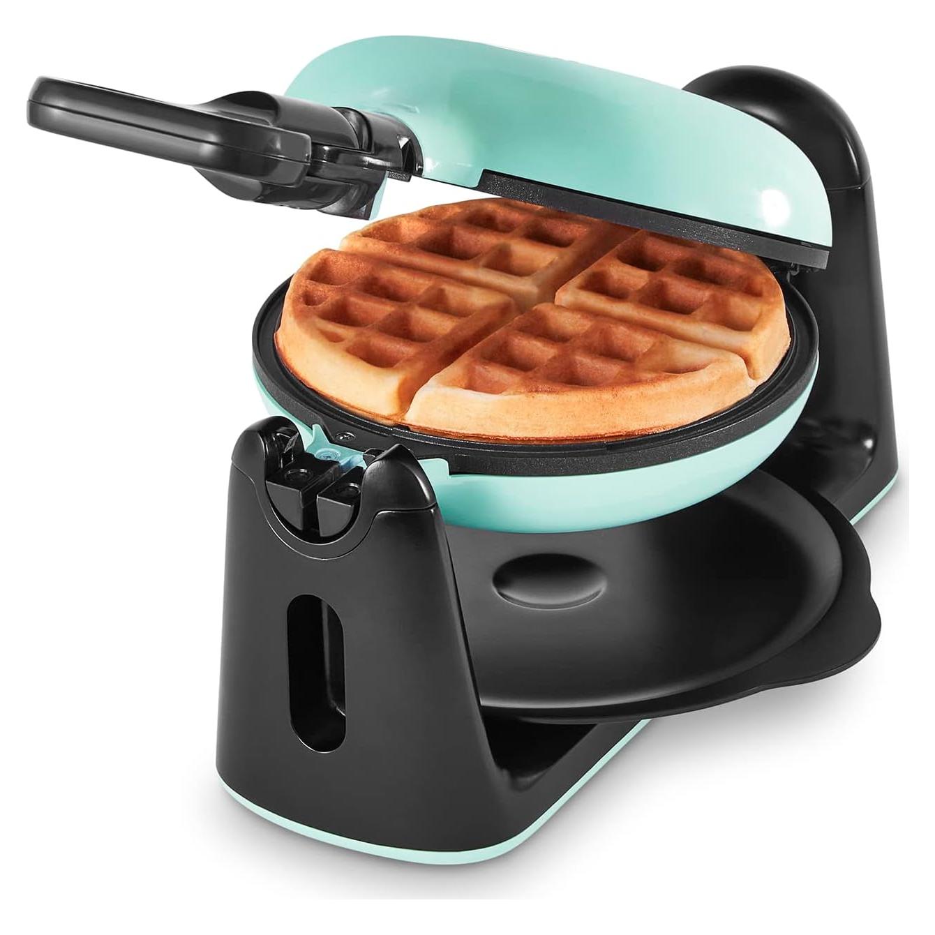 Máquina de Waffles Belgas DASH Aqua 16.5 cm Antiadherente