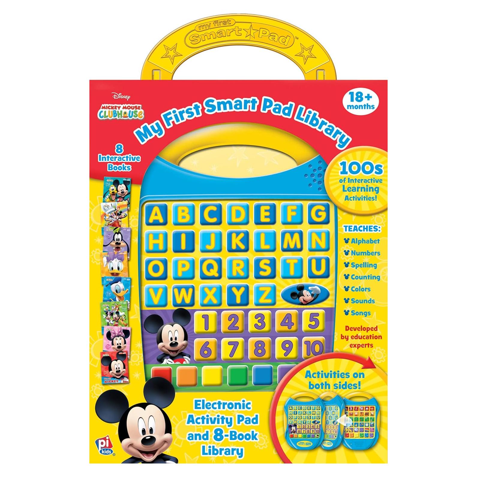 Disney Mickey Mouse Clubhouse - My First Smart Pad Electronic Activity Pad and 8-Book Library - PI Kids
