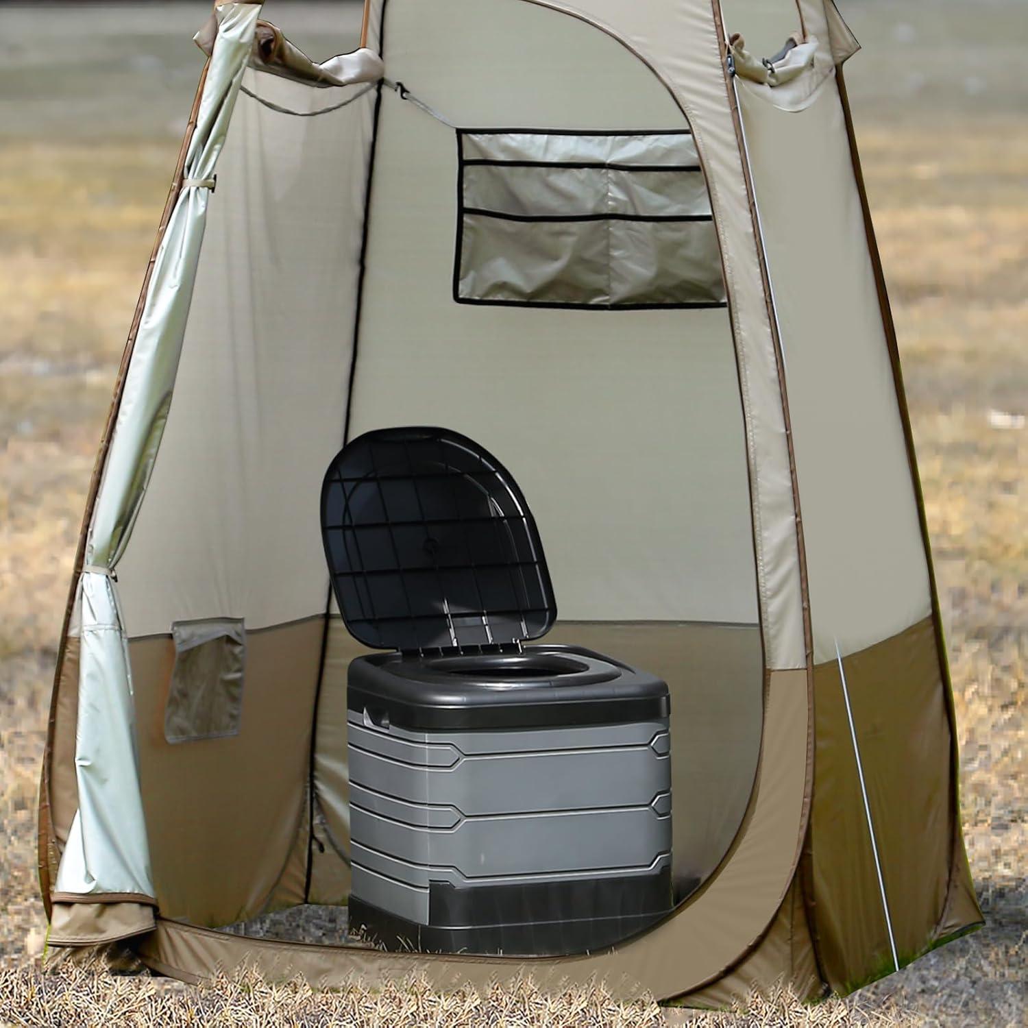 Inodoro Portátil TRIPTIPS Extra Grande Plegable para Camping