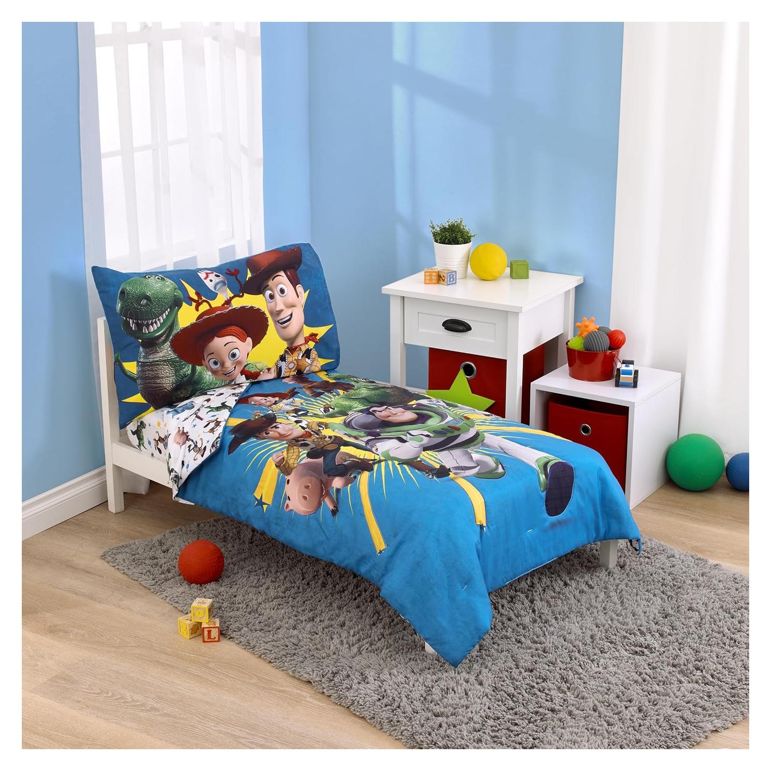 Juego de Cama 4 Piezas NoJo Toy Story Azul 106x144 cm