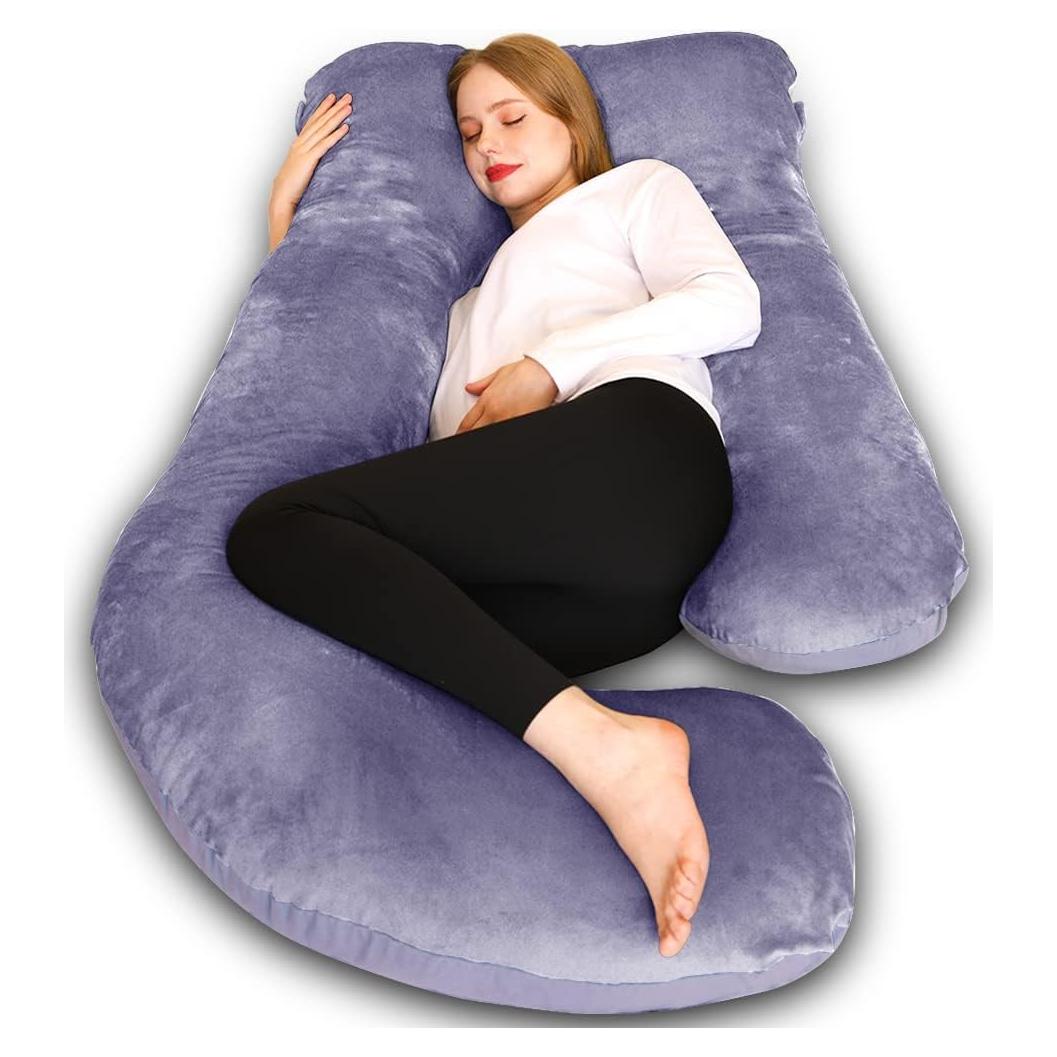 Almohada de Embarazo Chilling Home 58" (147 cm) U Gris