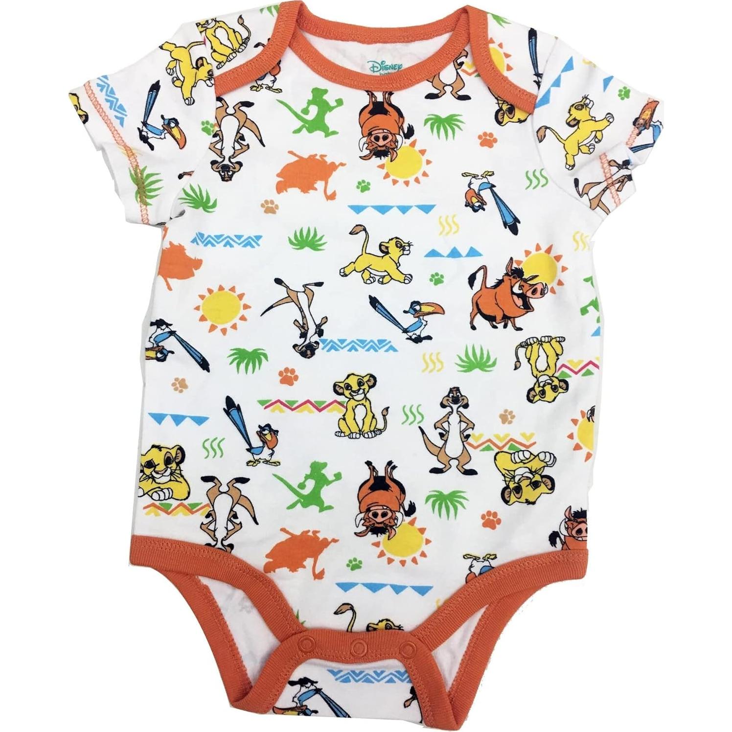 Bodysuit Disney Mickey Mouse 5 Piezas 3-6 Meses