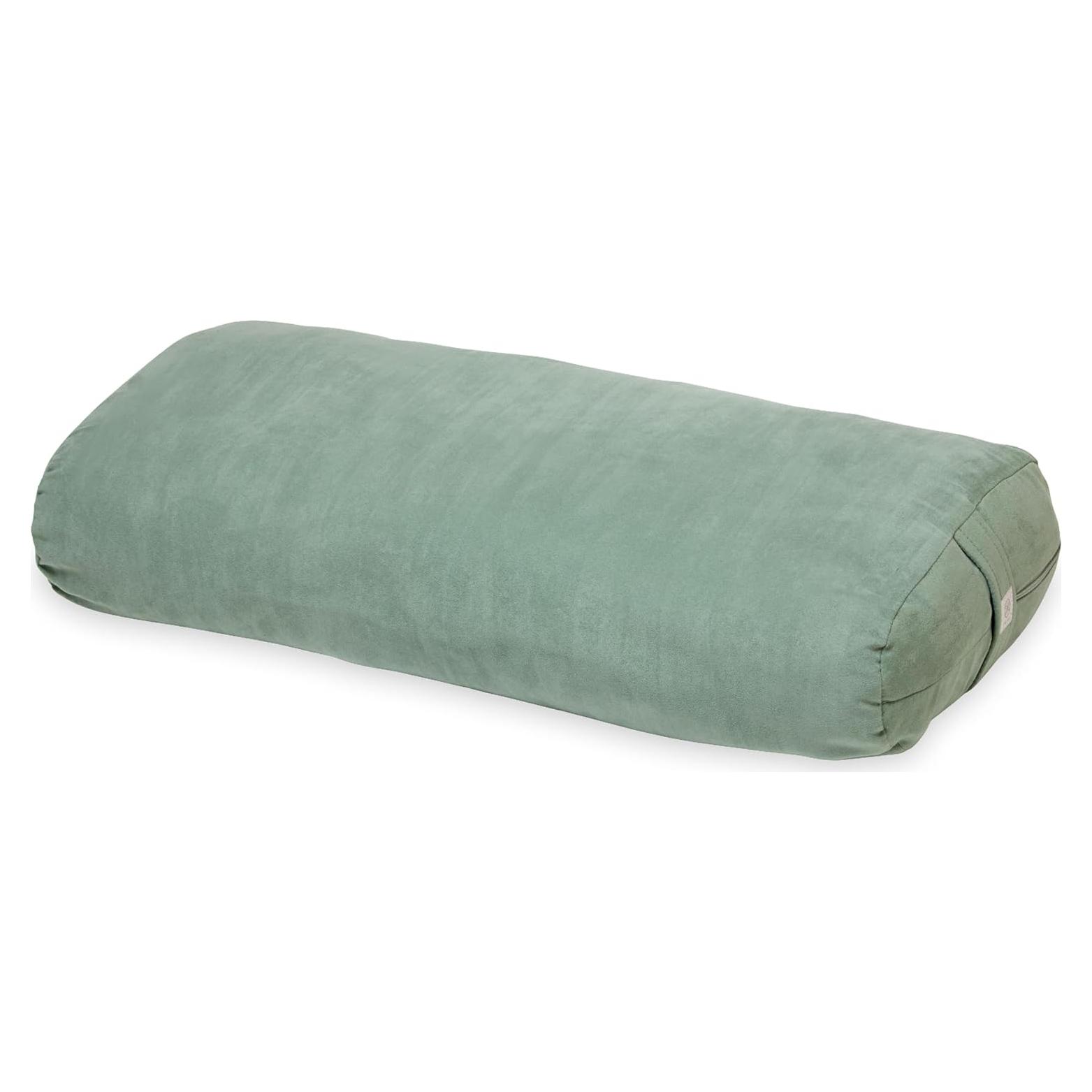 Cojín Bolster de Yoga Gaiam Sage - Almohada Rectangular
