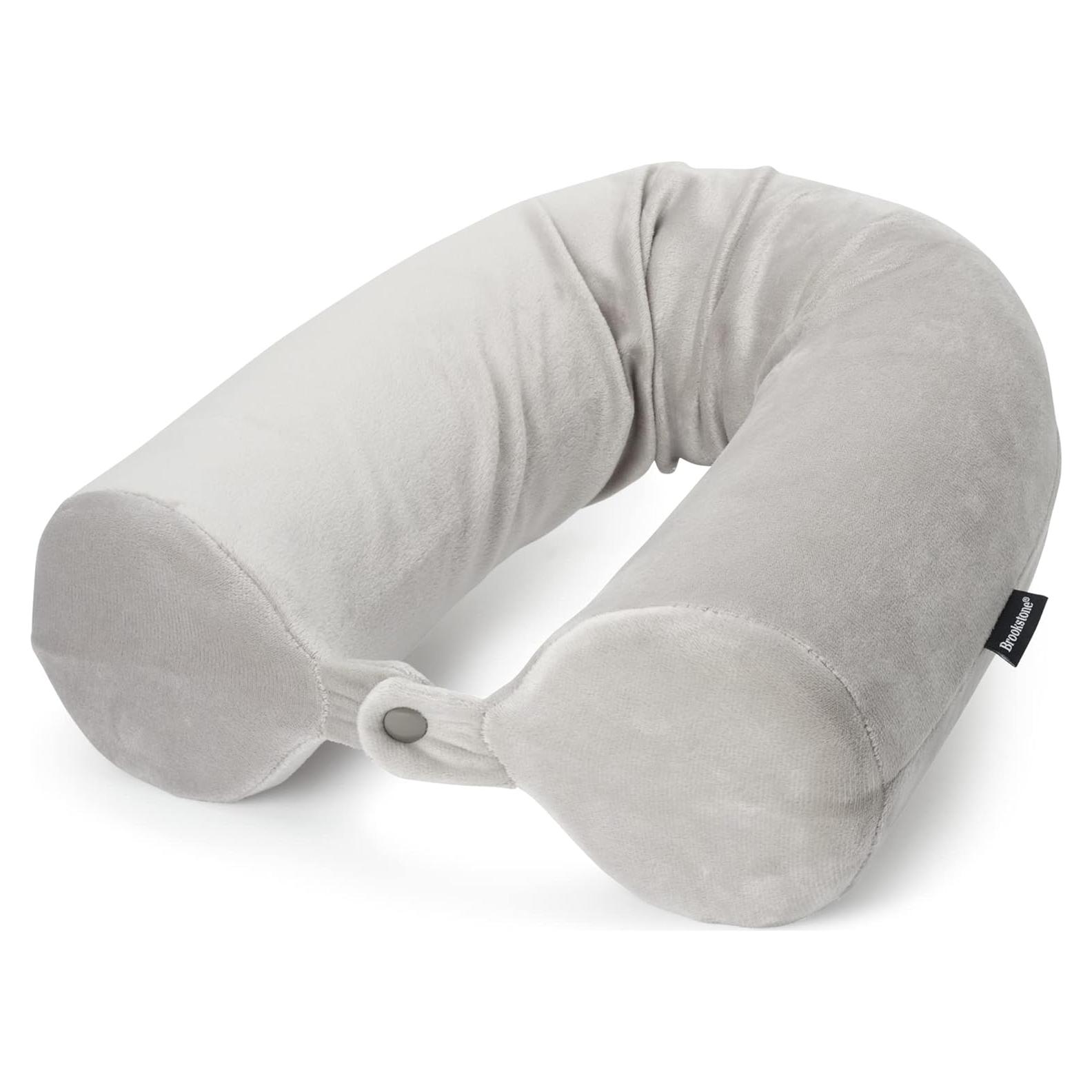 Almohada de Viaje Brookstone Free Form Espuma Viscoelástica