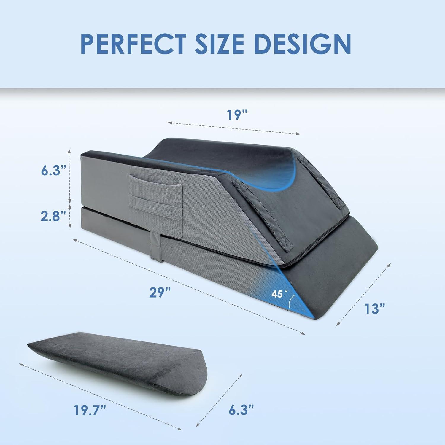 Cojín Elevador de Piernas Ajustable Kehangte 4 Alturas