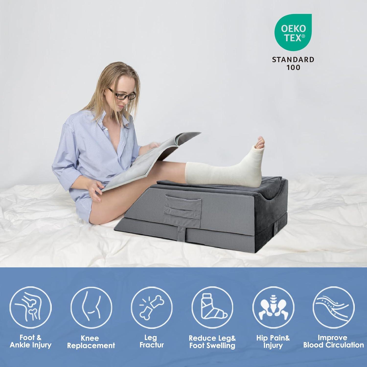 Cojín Elevador de Piernas Ajustable Kehangte 4 Alturas