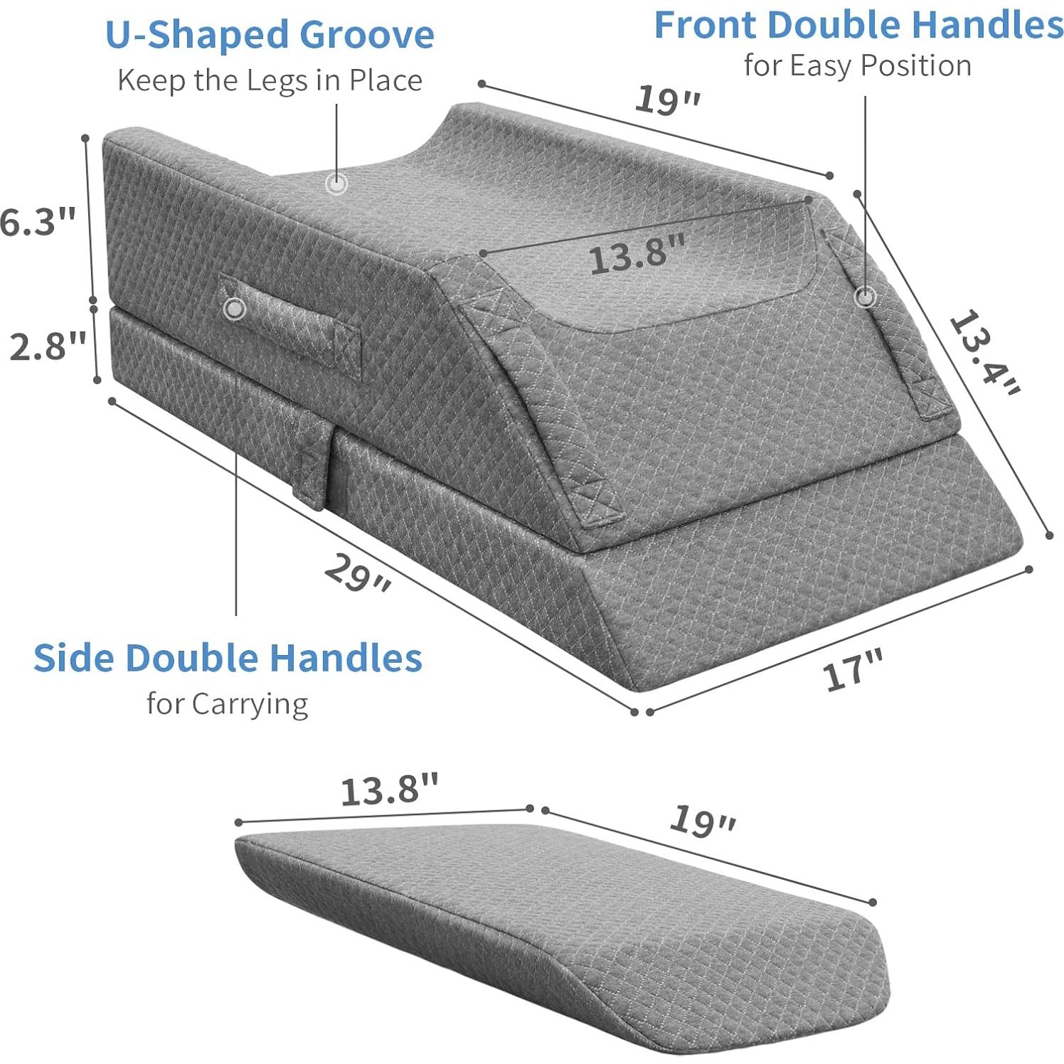 Cojín Elevador de Piernas Ajustable KingPavonini 73x43cm