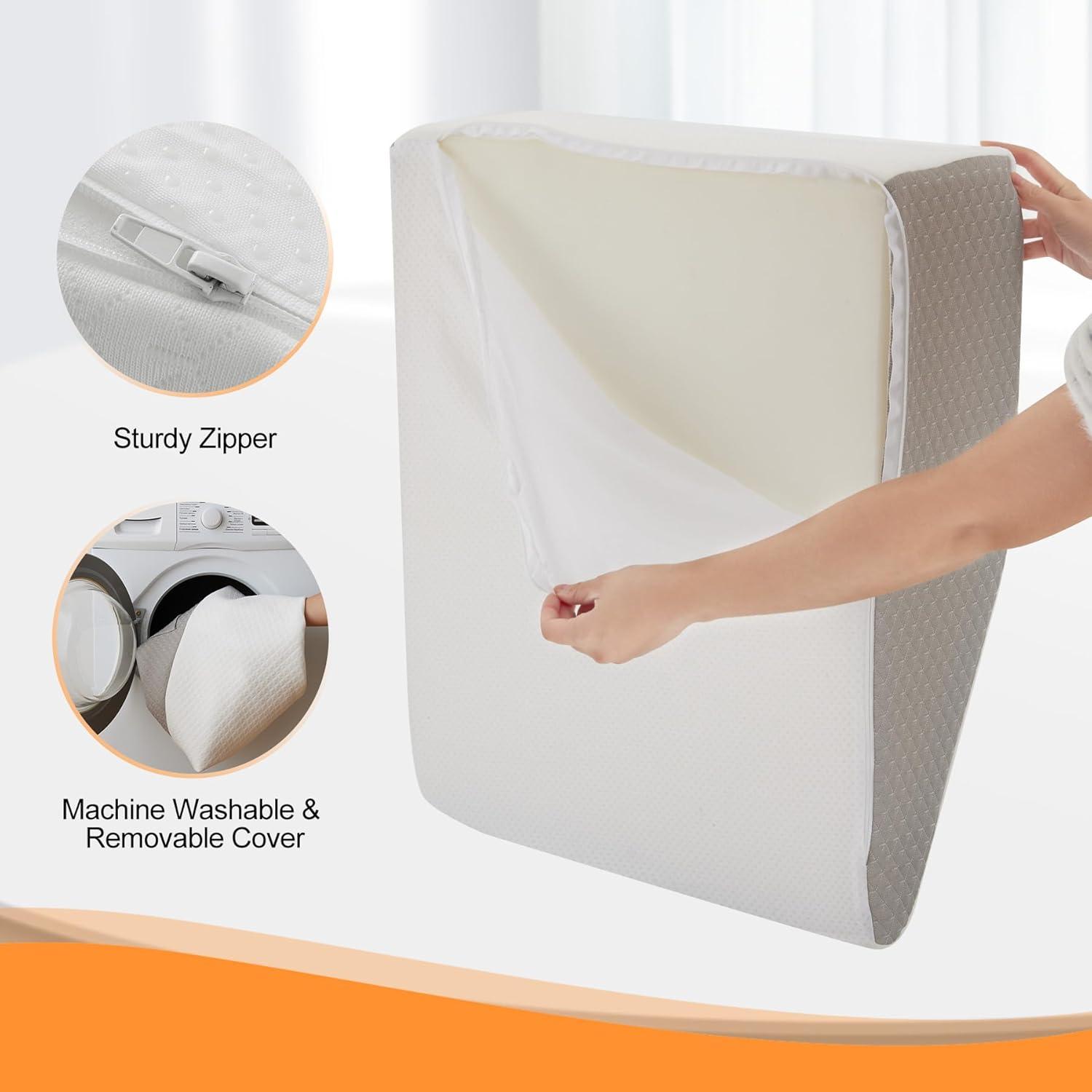 Almohada de Elevación de Piernas Ruqmuis 20 cm Alivio Dolor