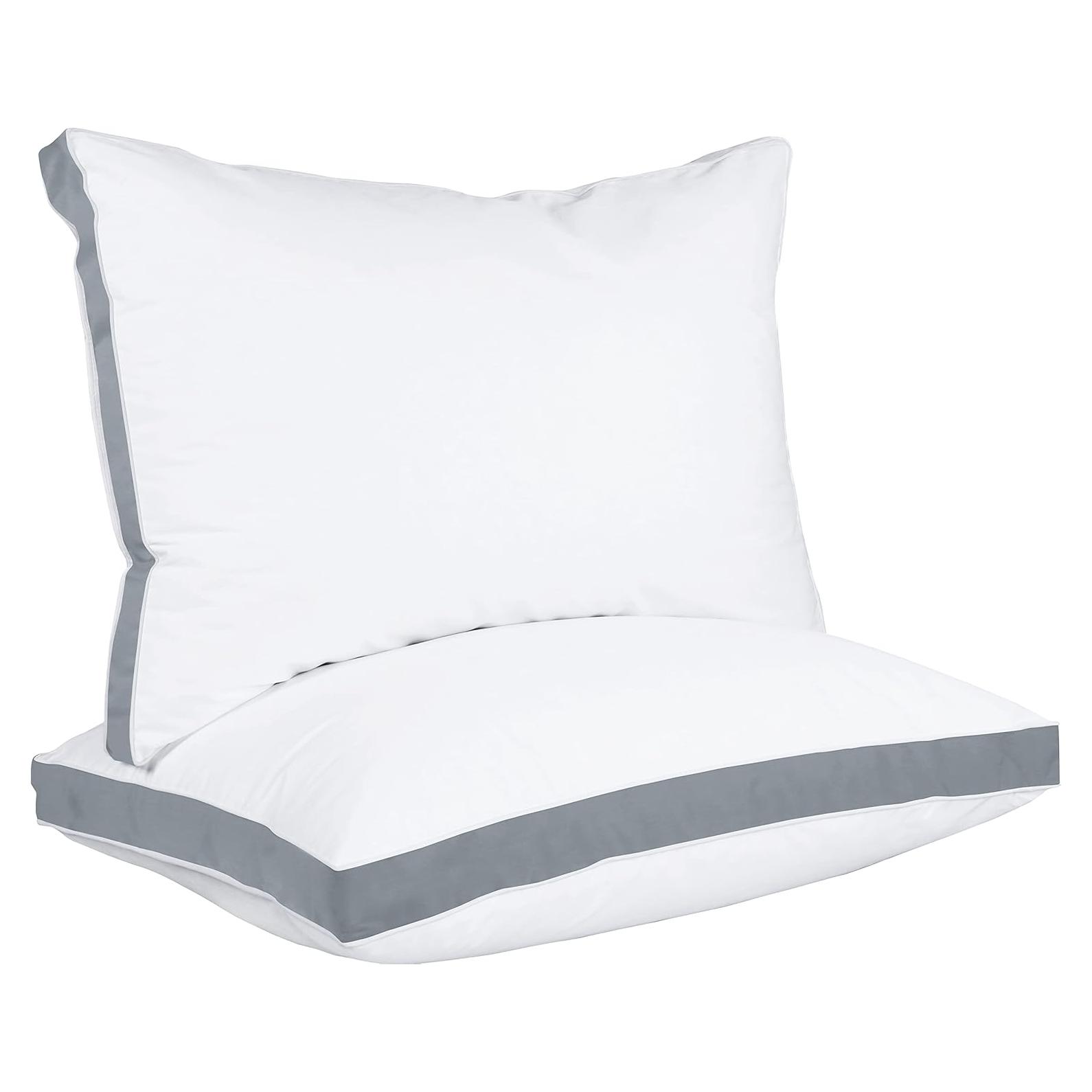 Almohadas Utopia Bedding Queen Juego de 2 Gris Refrigerantes