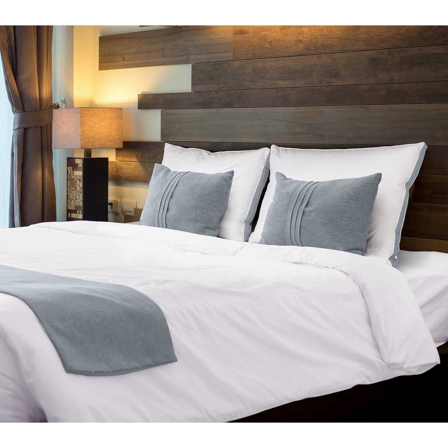 Almohadas Utopia Bedding Queen Juego de 2 Gris Refrigerantes