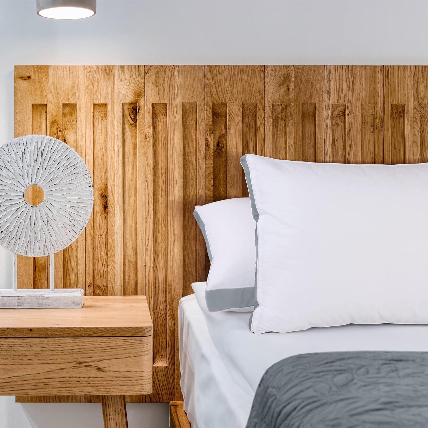 Almohadas Utopia Bedding Queen Juego de 2 Gris Refrigerantes