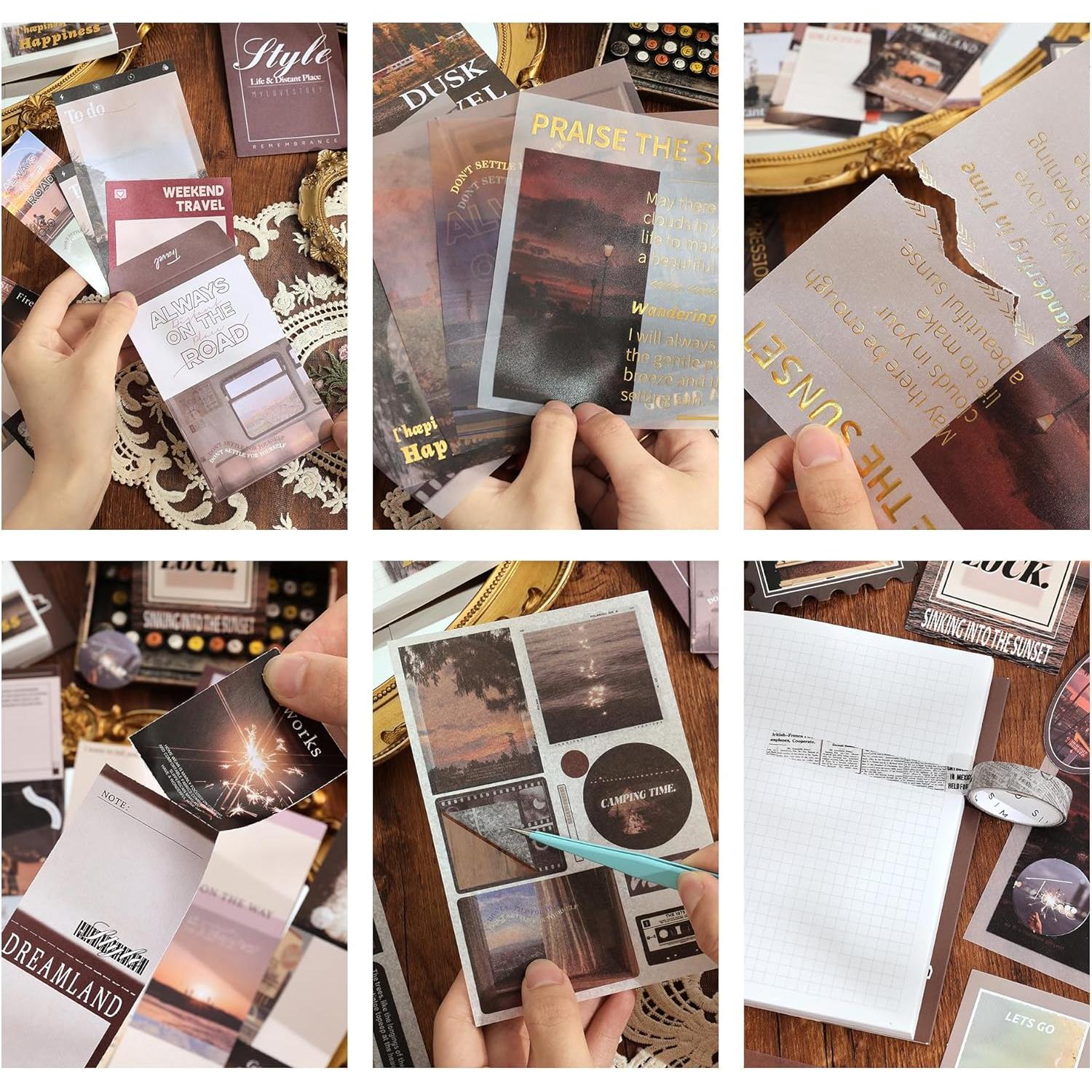 Kit de Scrapbooking Vintage emmoolife A6 244 Piezas