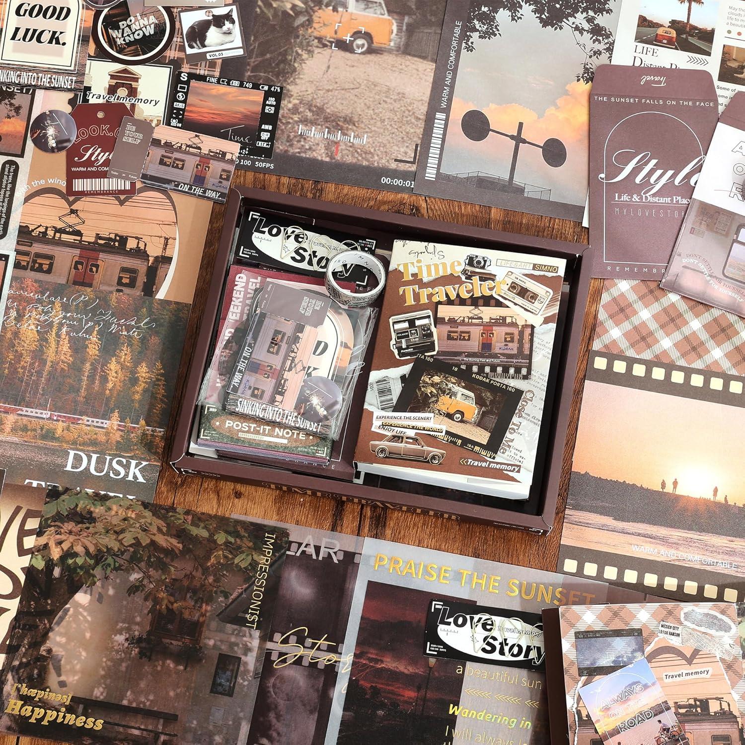 Kit de Scrapbooking Vintage emmoolife A6 244 Piezas