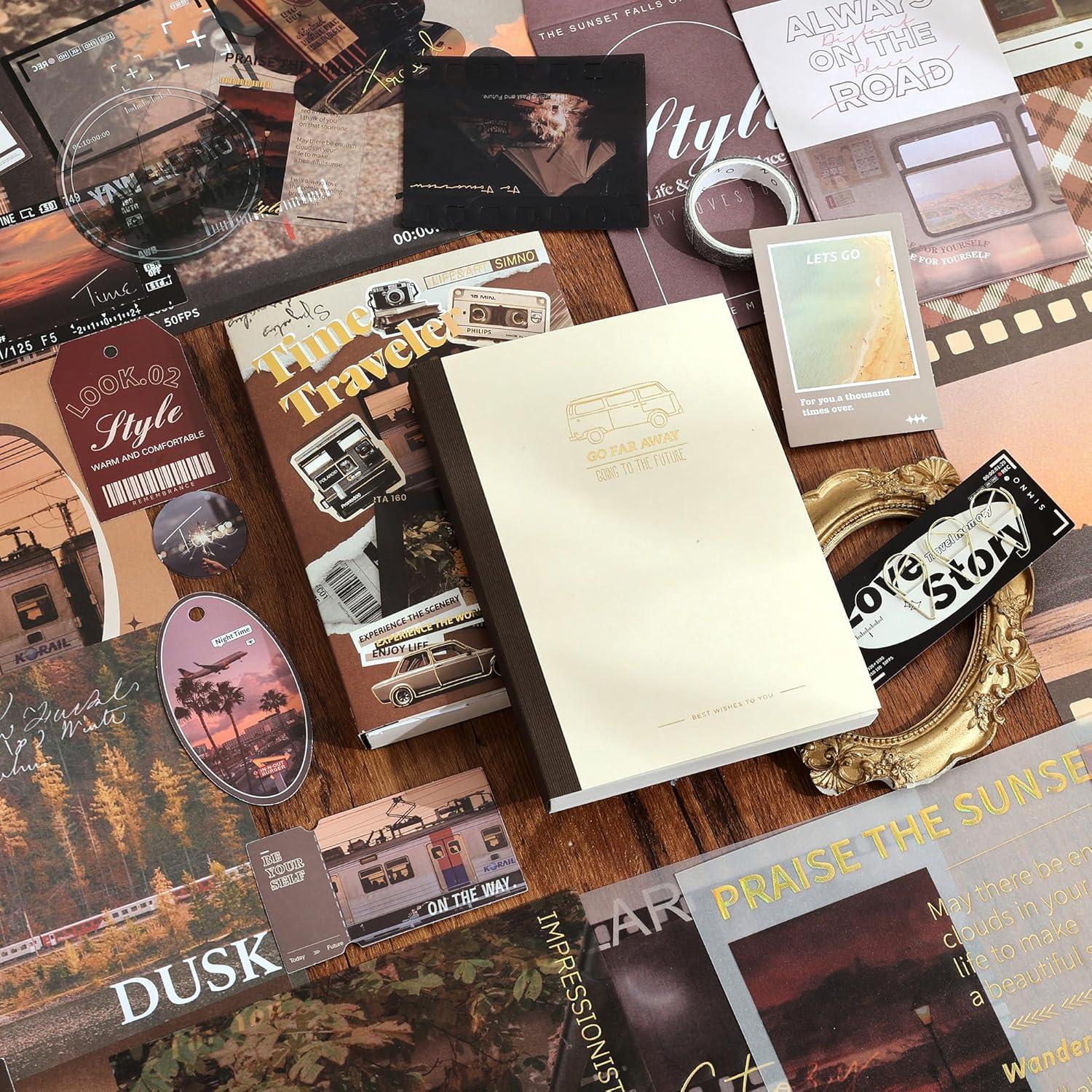 Kit de Scrapbooking Vintage emmoolife A6 244 Piezas