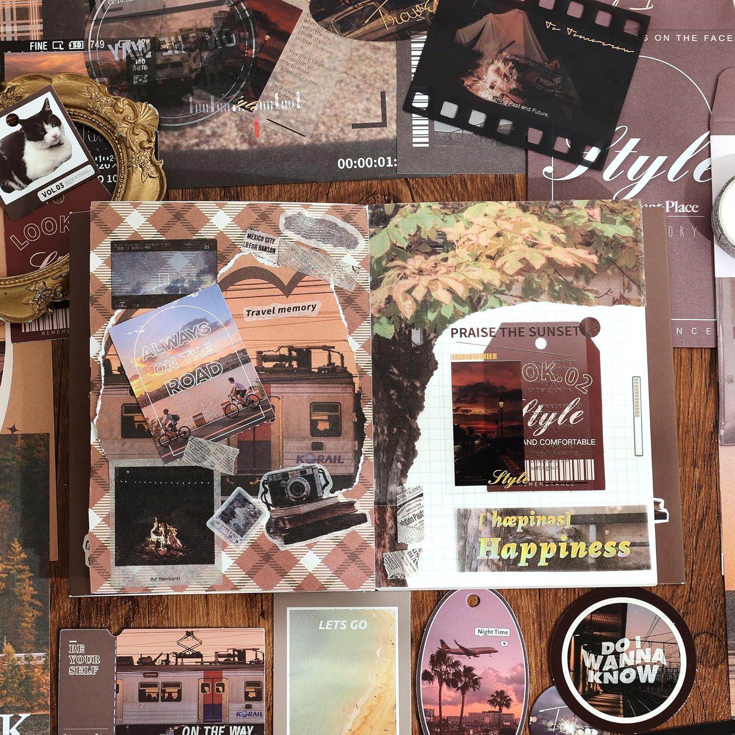 Kit de Scrapbooking Vintage emmoolife A6 244 Piezas