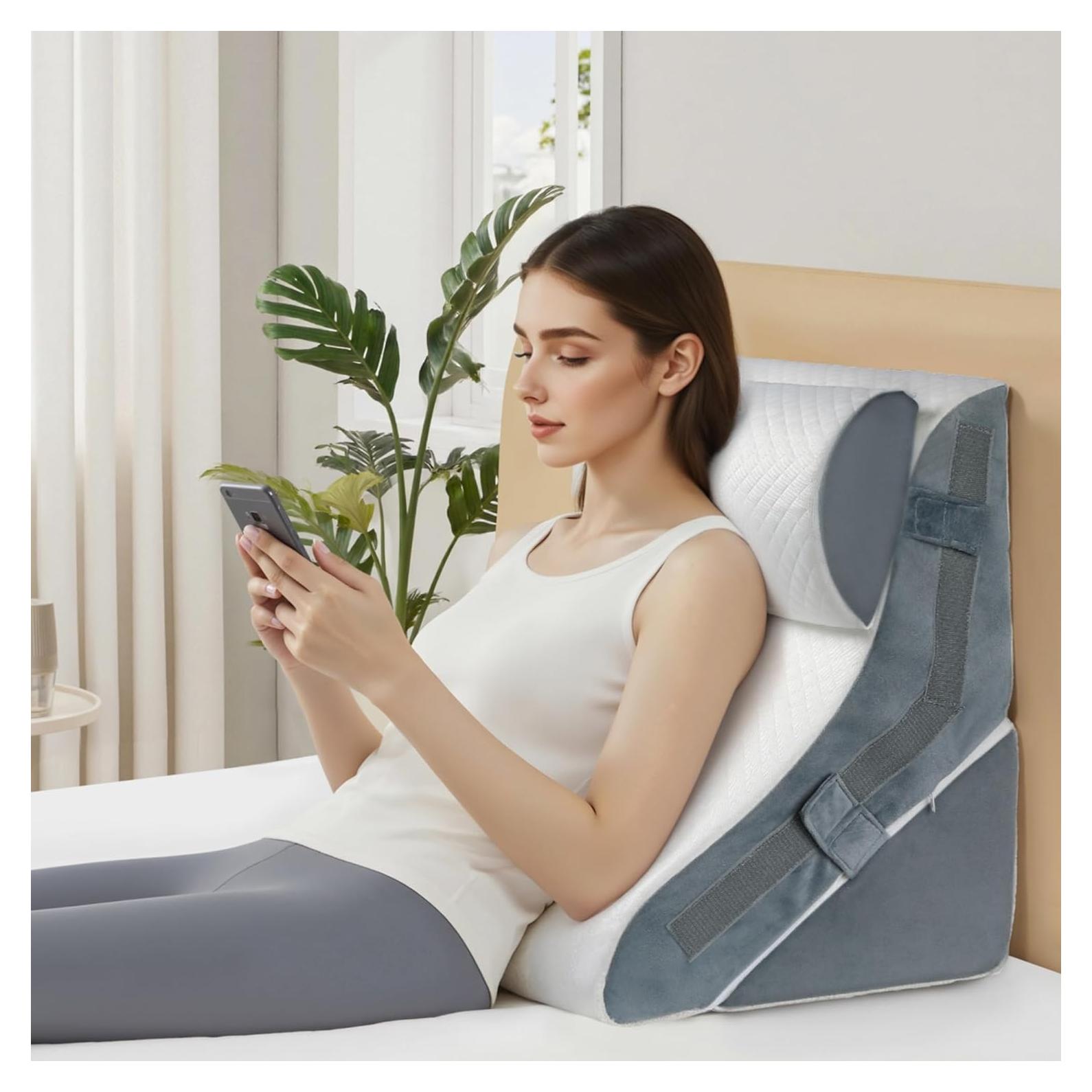 Almohada en cuña ortopédica VMFKPNR ajustable 15 en 1