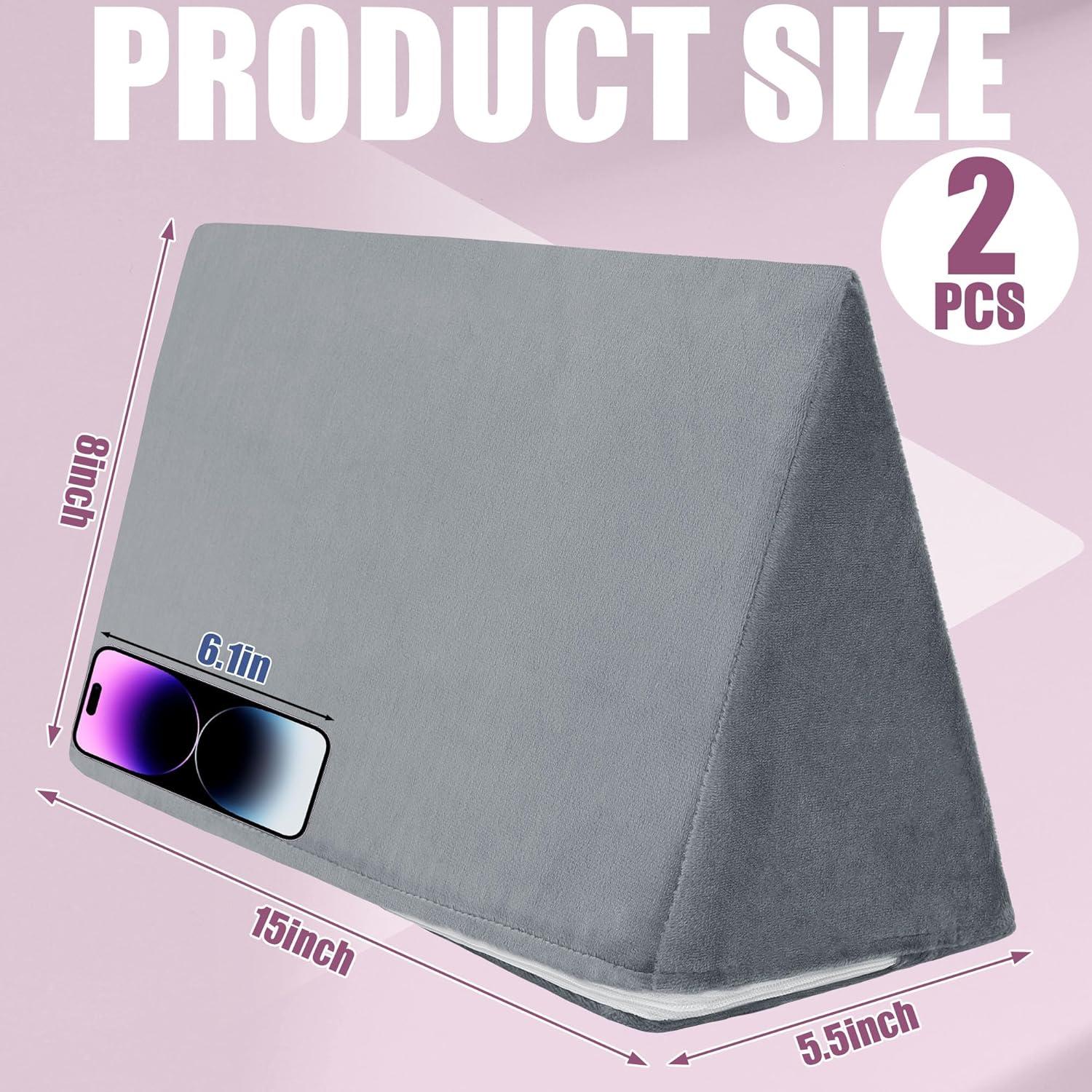 Almohada en Cuña BALAPET 2 Pcs Espuma Premium Gris