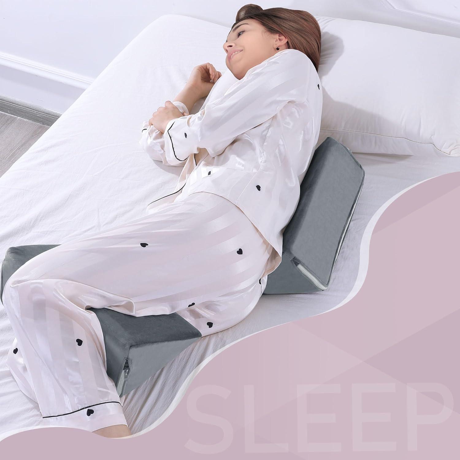 Almohada en Cuña BALAPET 2 Pcs Espuma Premium Gris