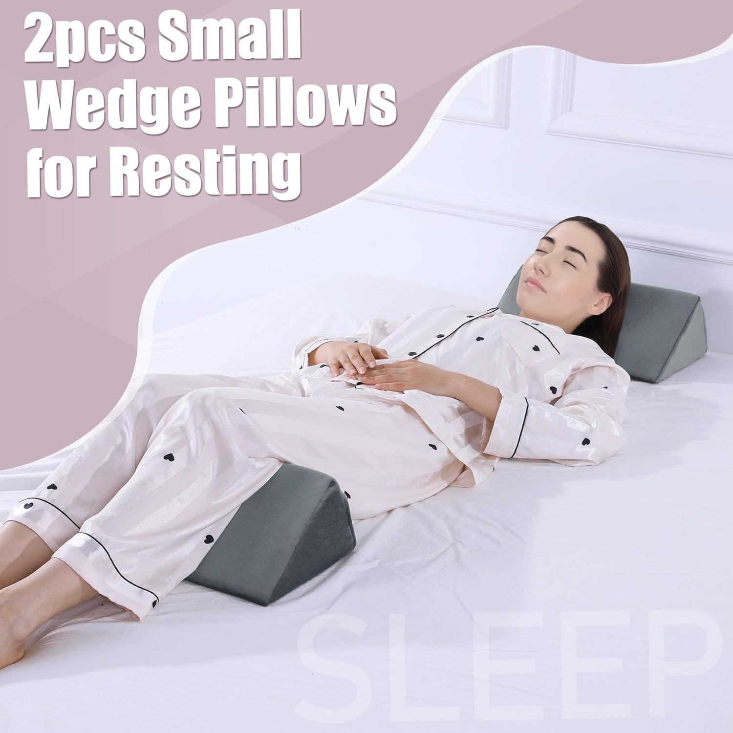 Almohada en Cuña BALAPET 2 Pcs Espuma Premium Gris