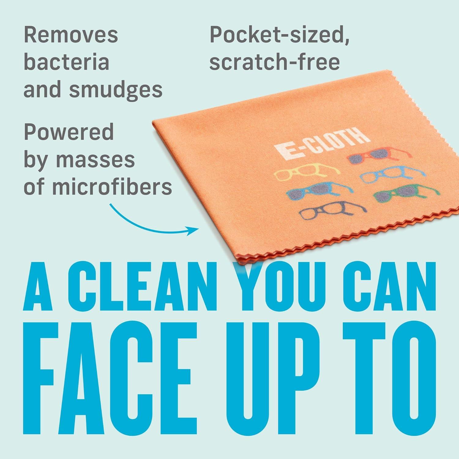 Paquete de 3 paños E-Cloth para limpieza de gafas