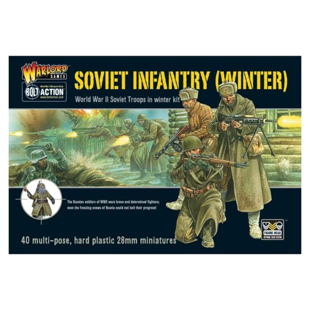 Tropas de Infantería Soviética de Invierno Warlord 1:56 40 Miniaturas