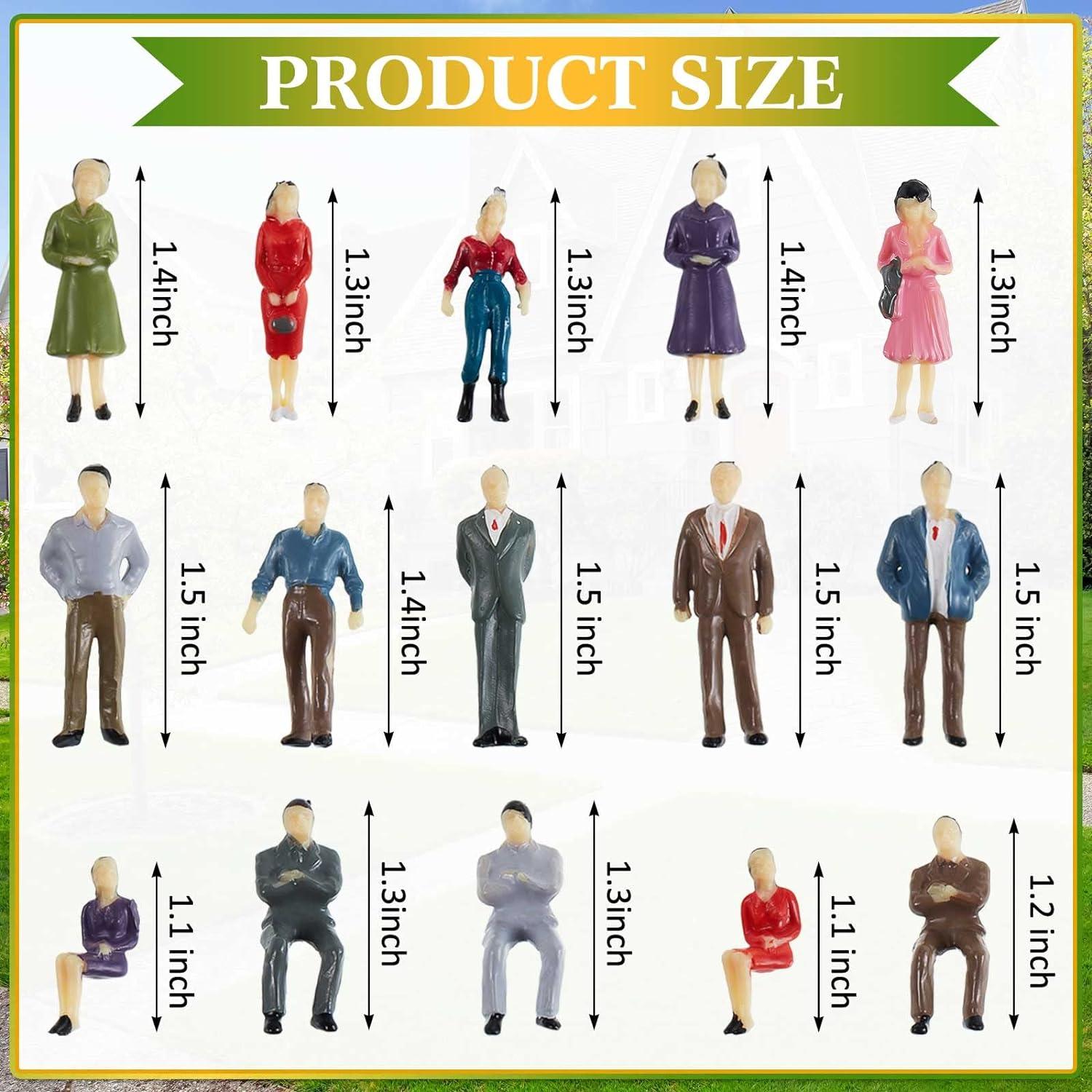 Mini Figuras de Personas Juexica 50 Pcs 1:50 Escala Clásico