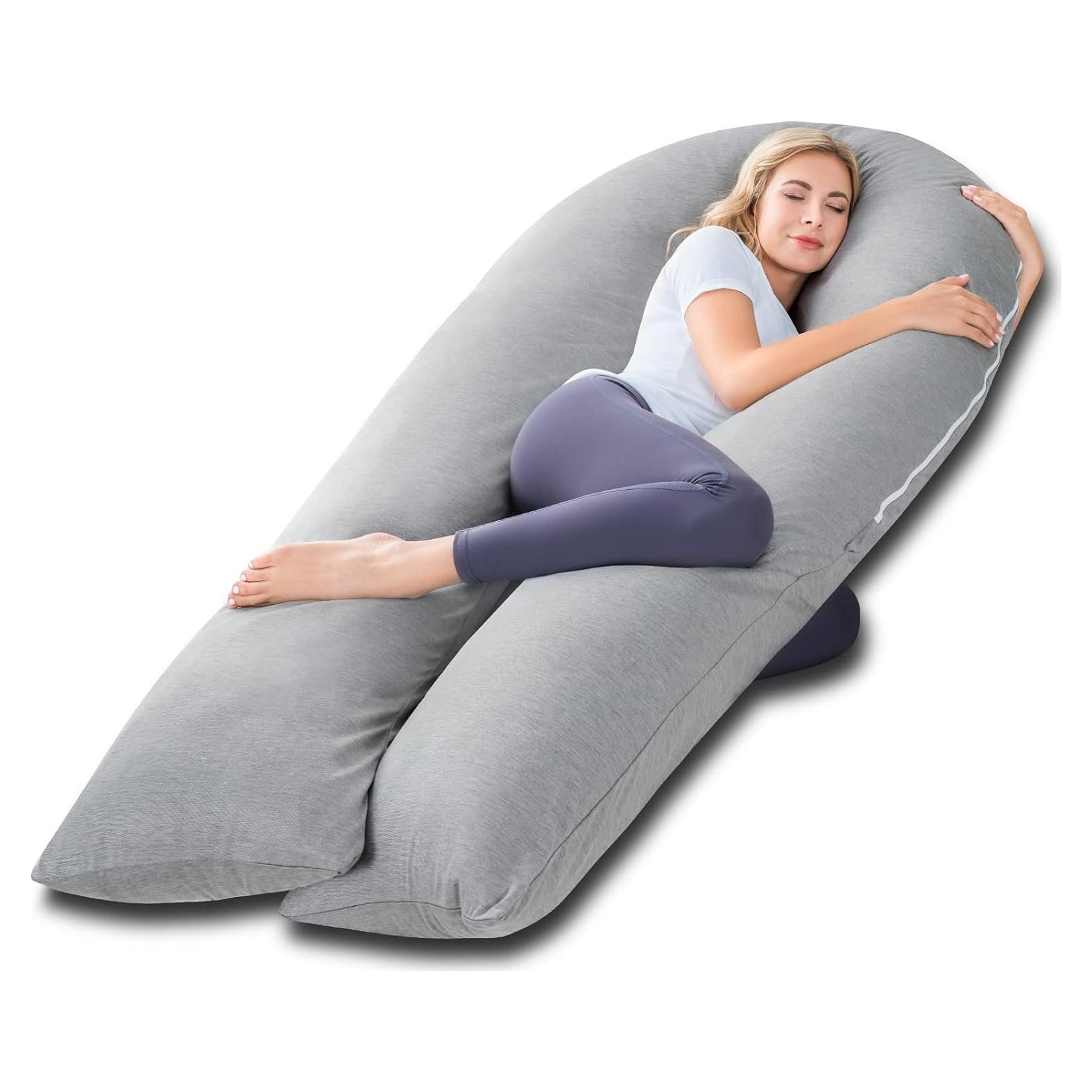 Almohada de Embarazo Meiz 165 cm Enfriadora Gris