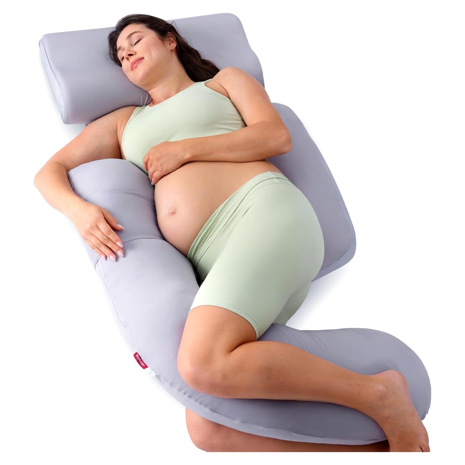 Almohada de Embarazo Momcozy PP106 con Funda Refrigerante