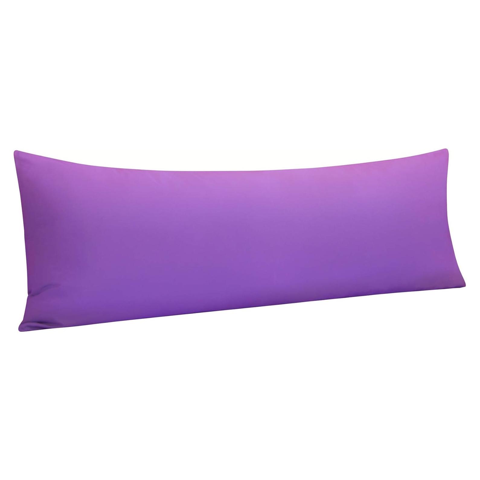 Funda de Almohada Corporal NTBAY Microfibra 20x54 Morado