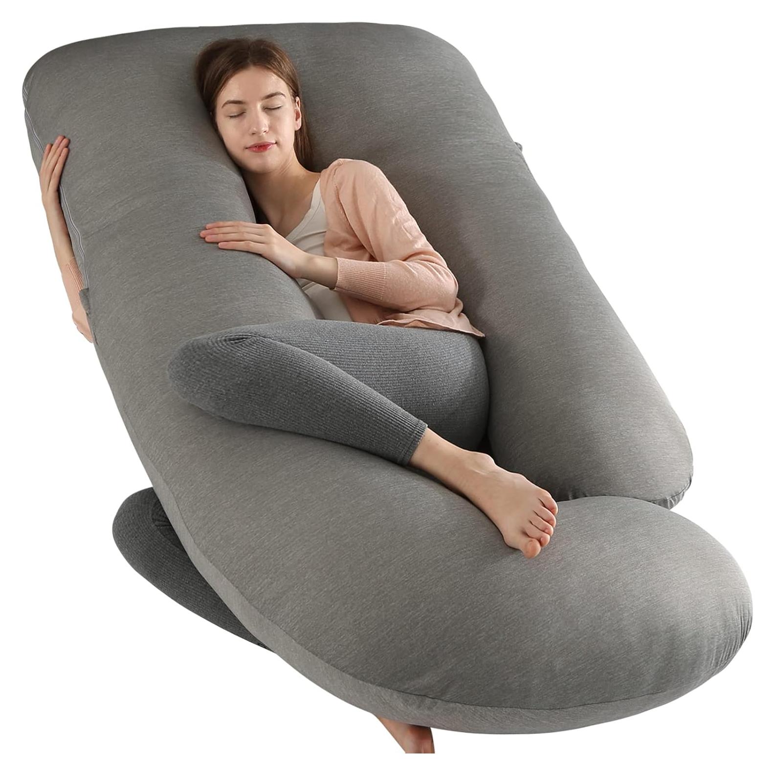 Almohada de Maternidad Elover 57" Refrigerante Gris Oscuro