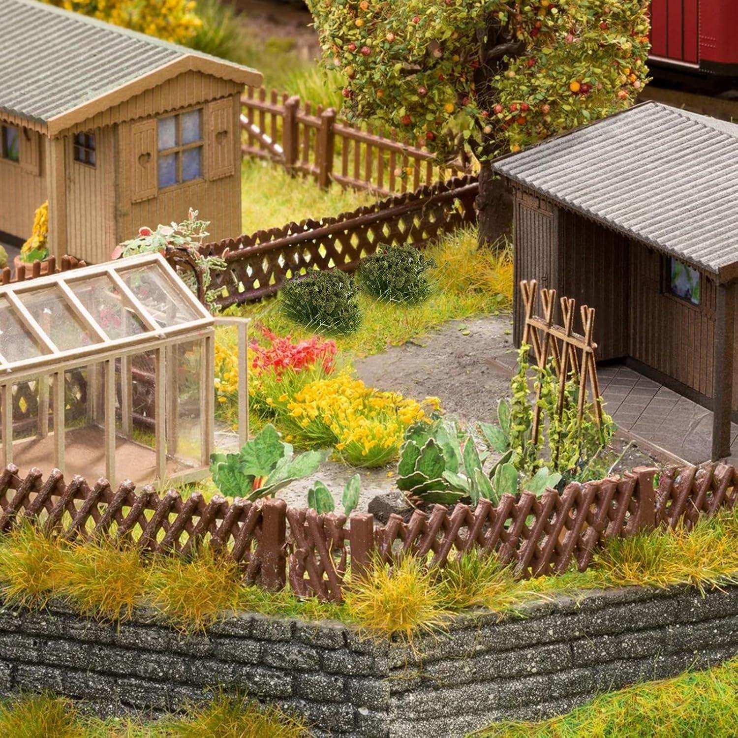 Kit 126 Piezas Grama Estática Rizada Warmtree para Dioramas