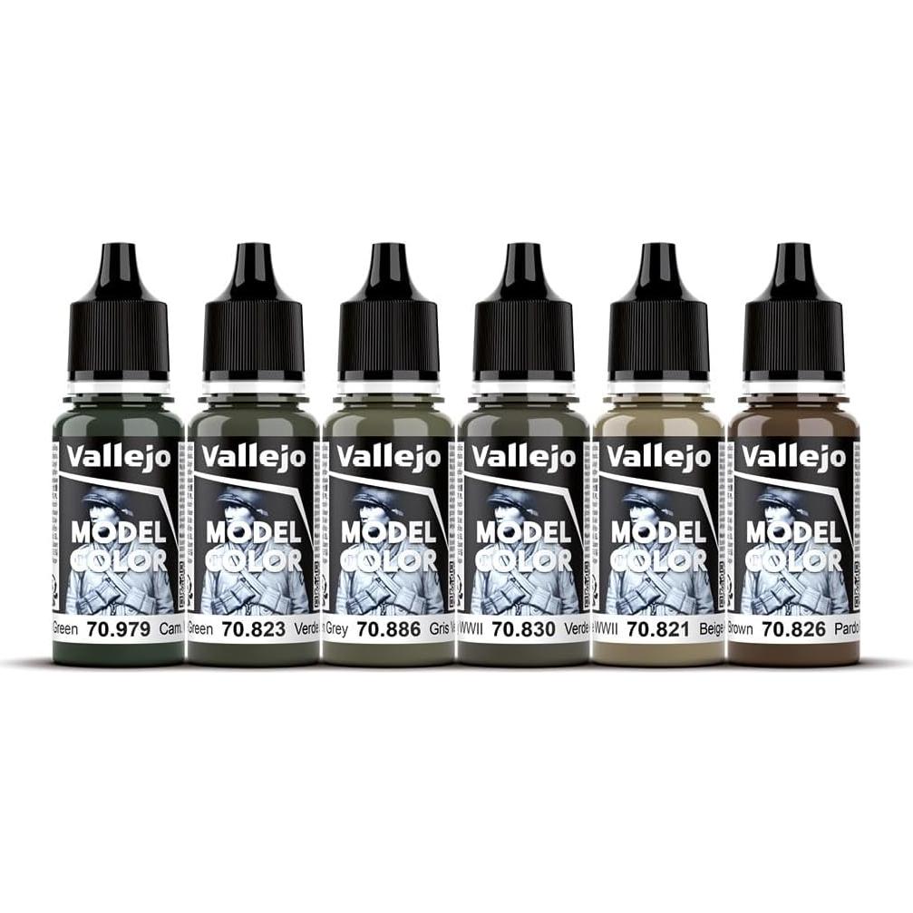 Set de Pintura Acrílica Vallejo Infantería Alemana WWII 6x18ml