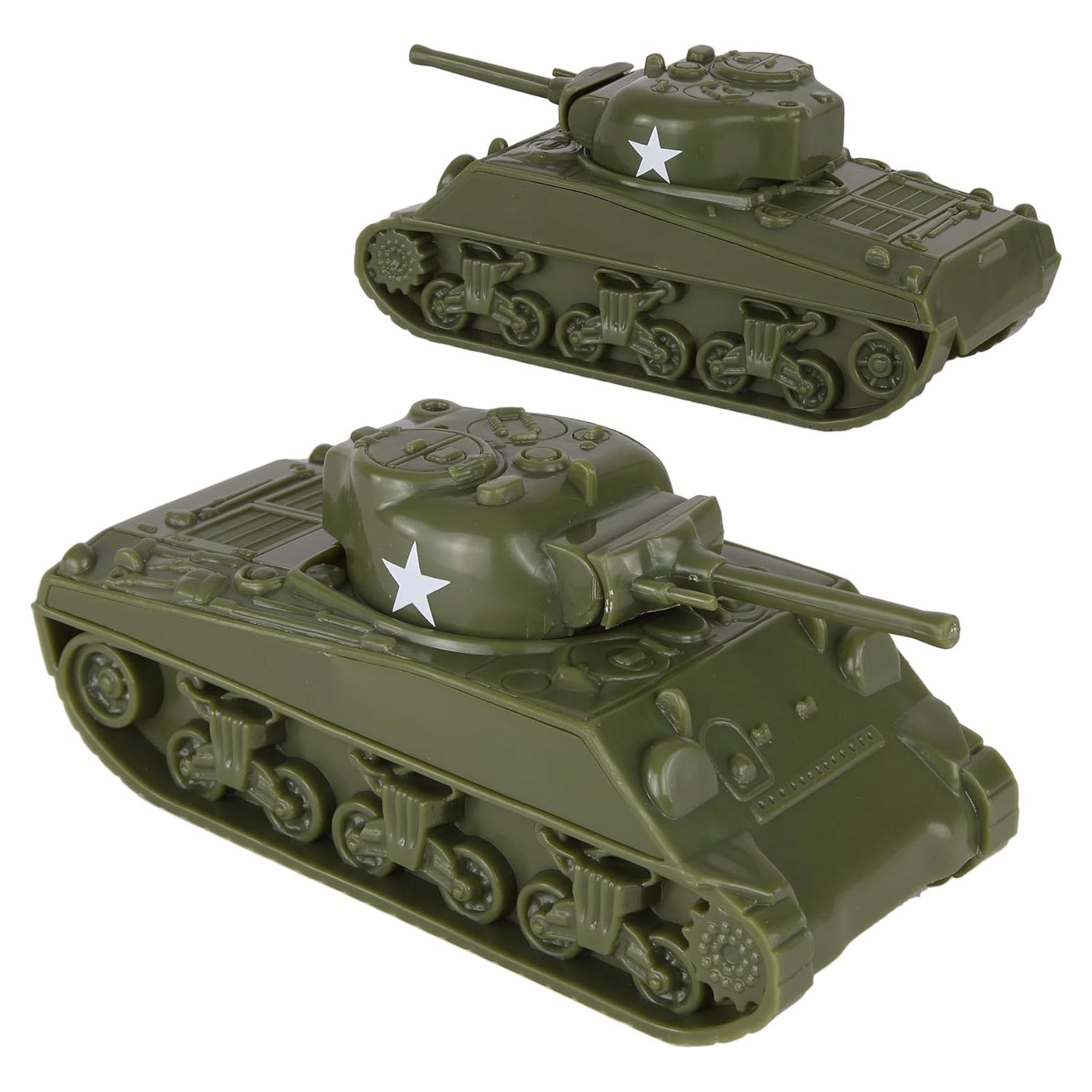 Tanques Sherman M4 WW2 BMC 1:38 Verde OD 2 piezas