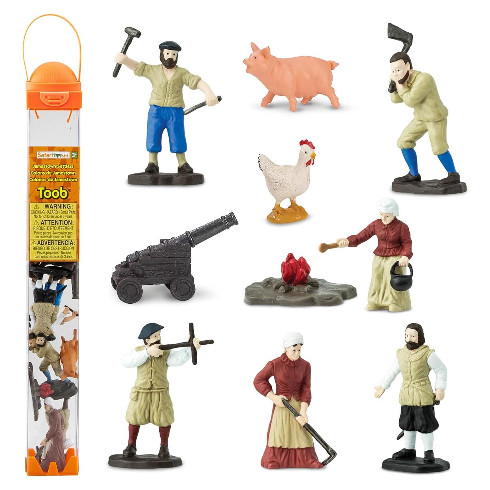 Safari Ltd. Figuras Colonos de Jamestown - 10 Piezas Educativas