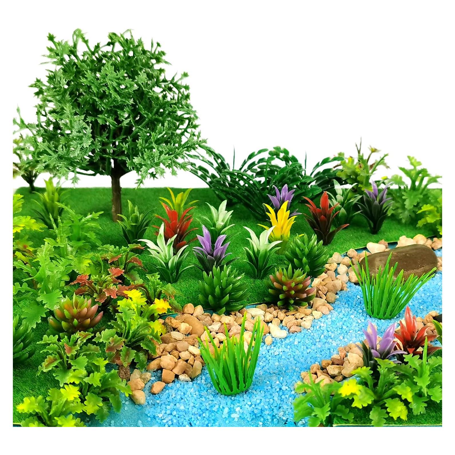 91 Árboles Miniatura Mezclados MYUE para Diorama y Ferrocarril