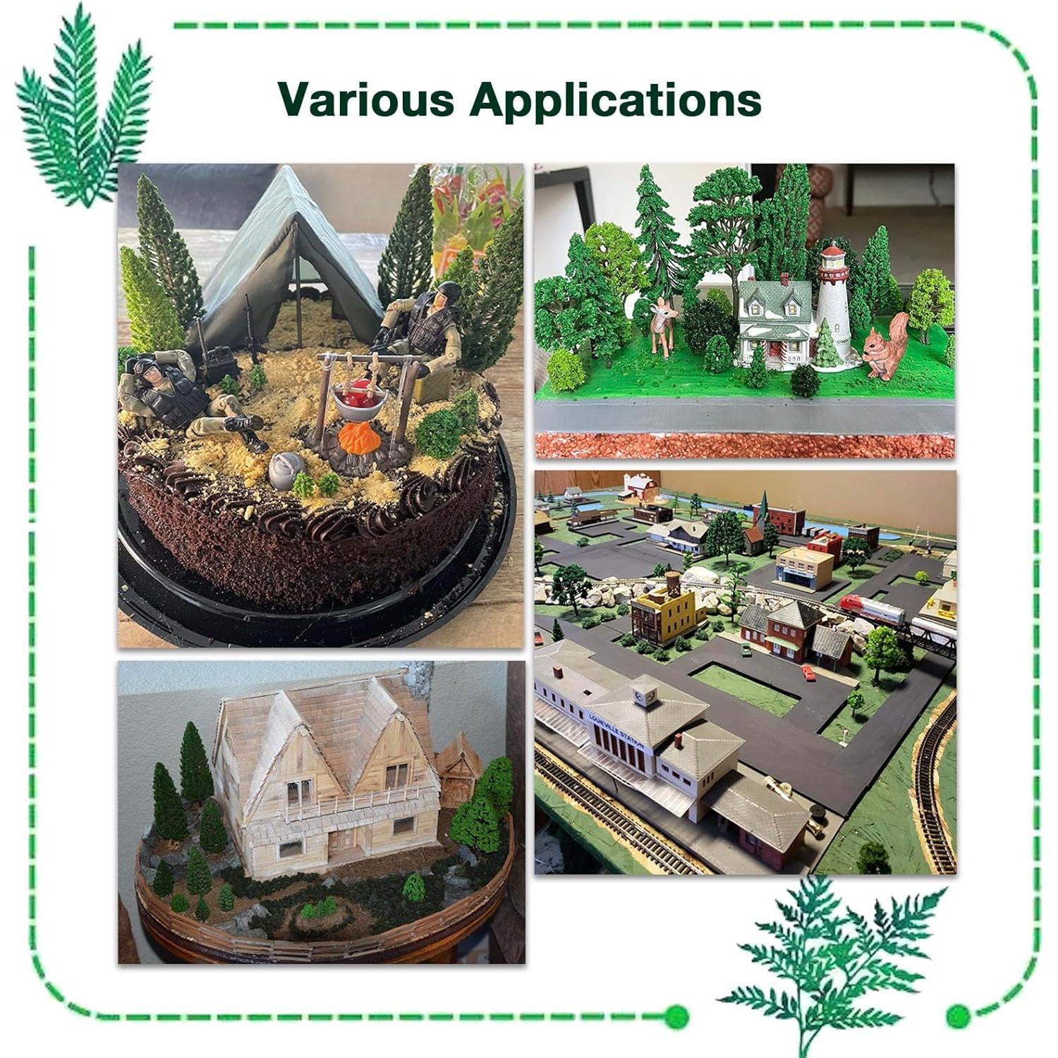 32 Árboles Modelo Mezclados SONICEBUY Escenografía Verde