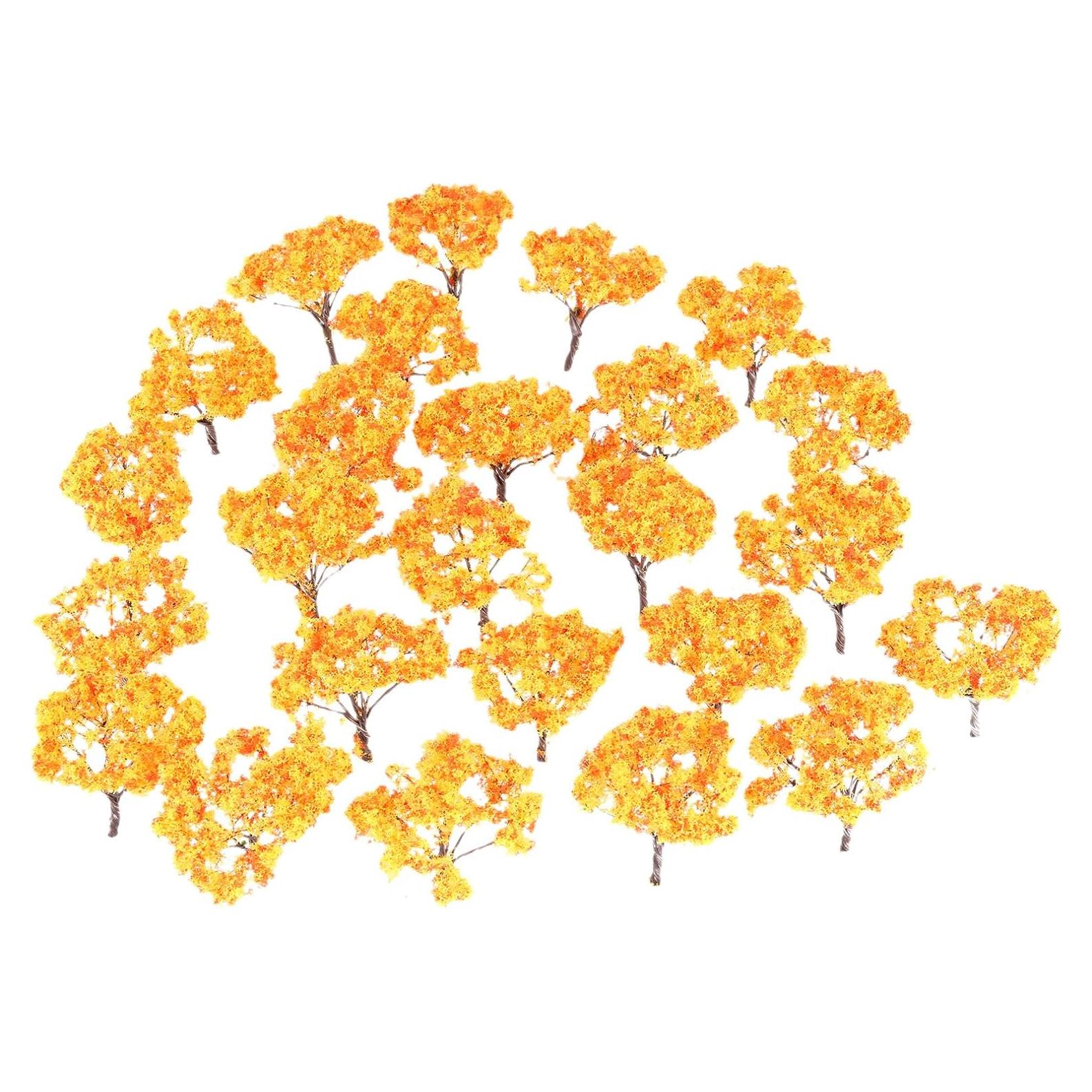 Yetaha Miniatura Árbol de Arce 25PCS 6.5cm Escala HO