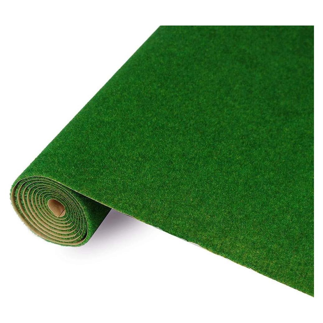 Alfombra de Césped Artificial NWFashion 33x99cm Verde Oscuro