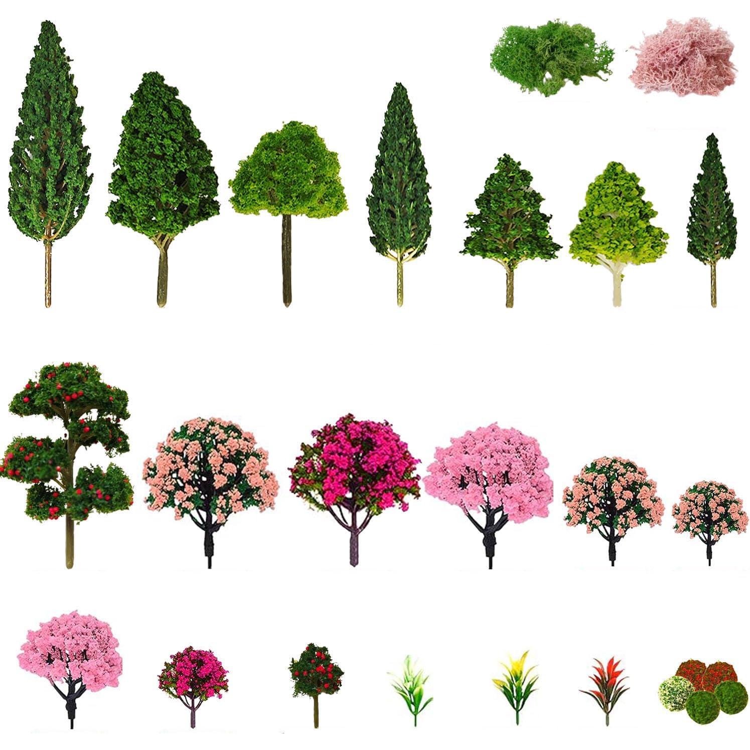 Árboles de Modelo Mixto QuarenDen 37 Piezas Decoración Verde