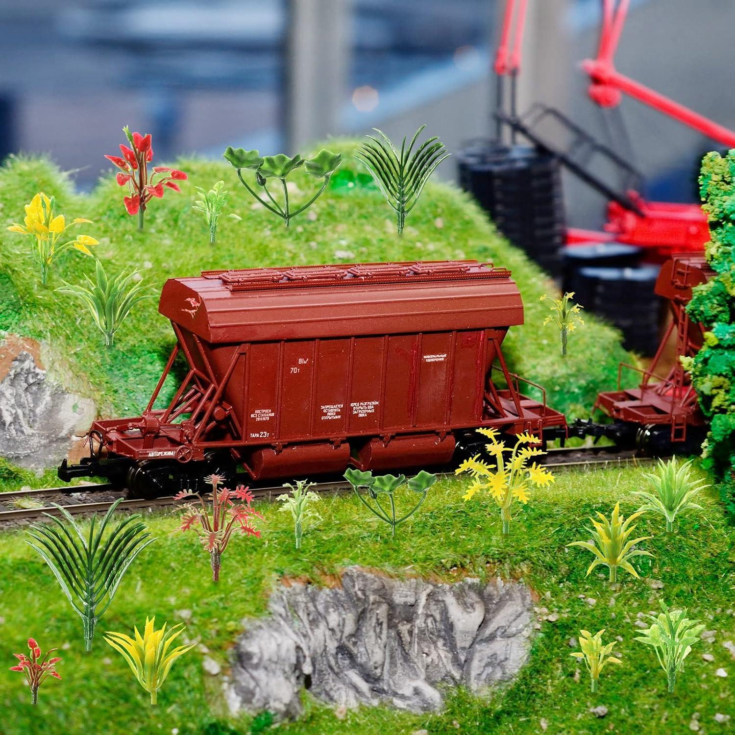 120 Árboles Miniatura Tropical Sosation para Diorama 3-6 cm