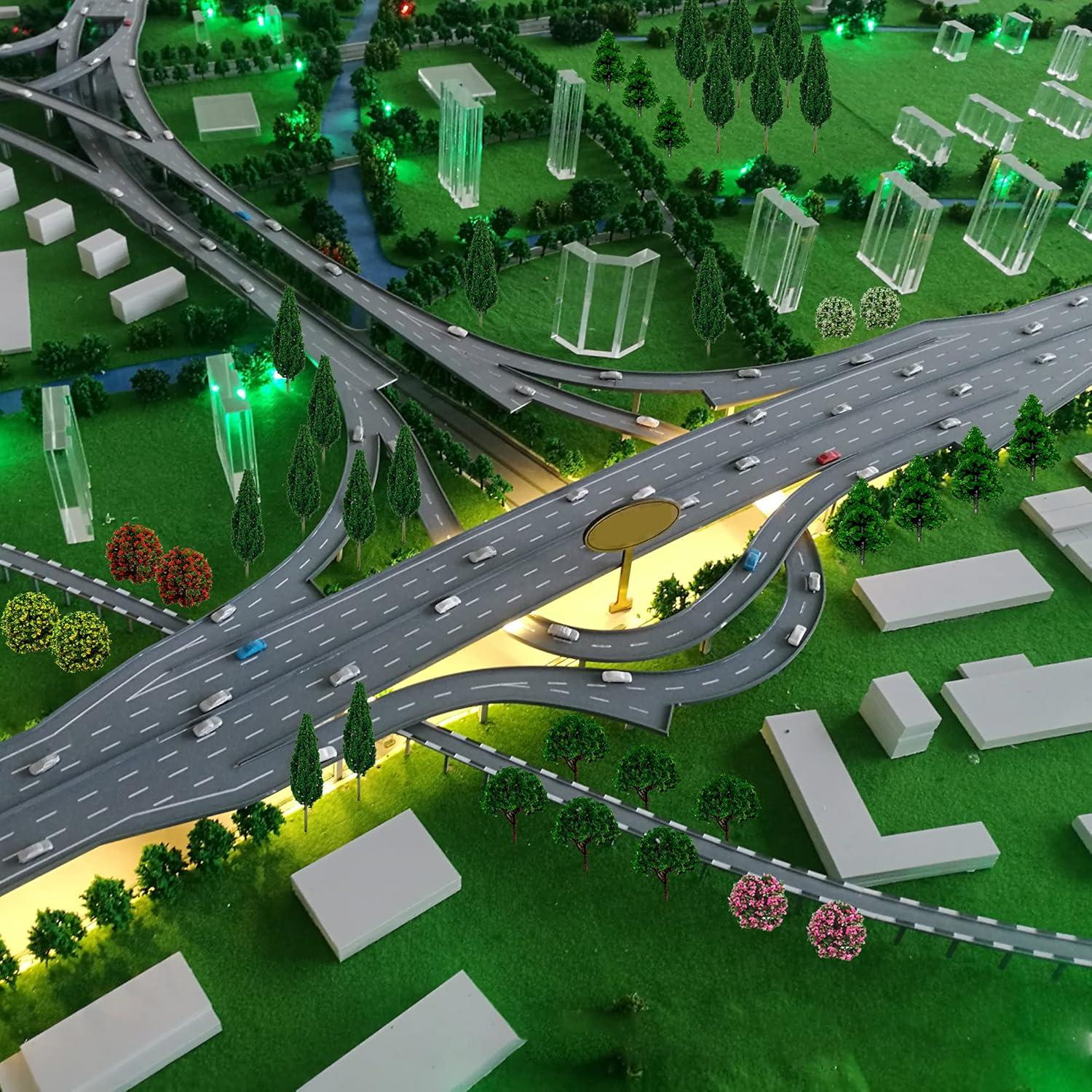 60 Árboles Miniatura Mixtos MOMOONNON para Diorama 3-15 cm