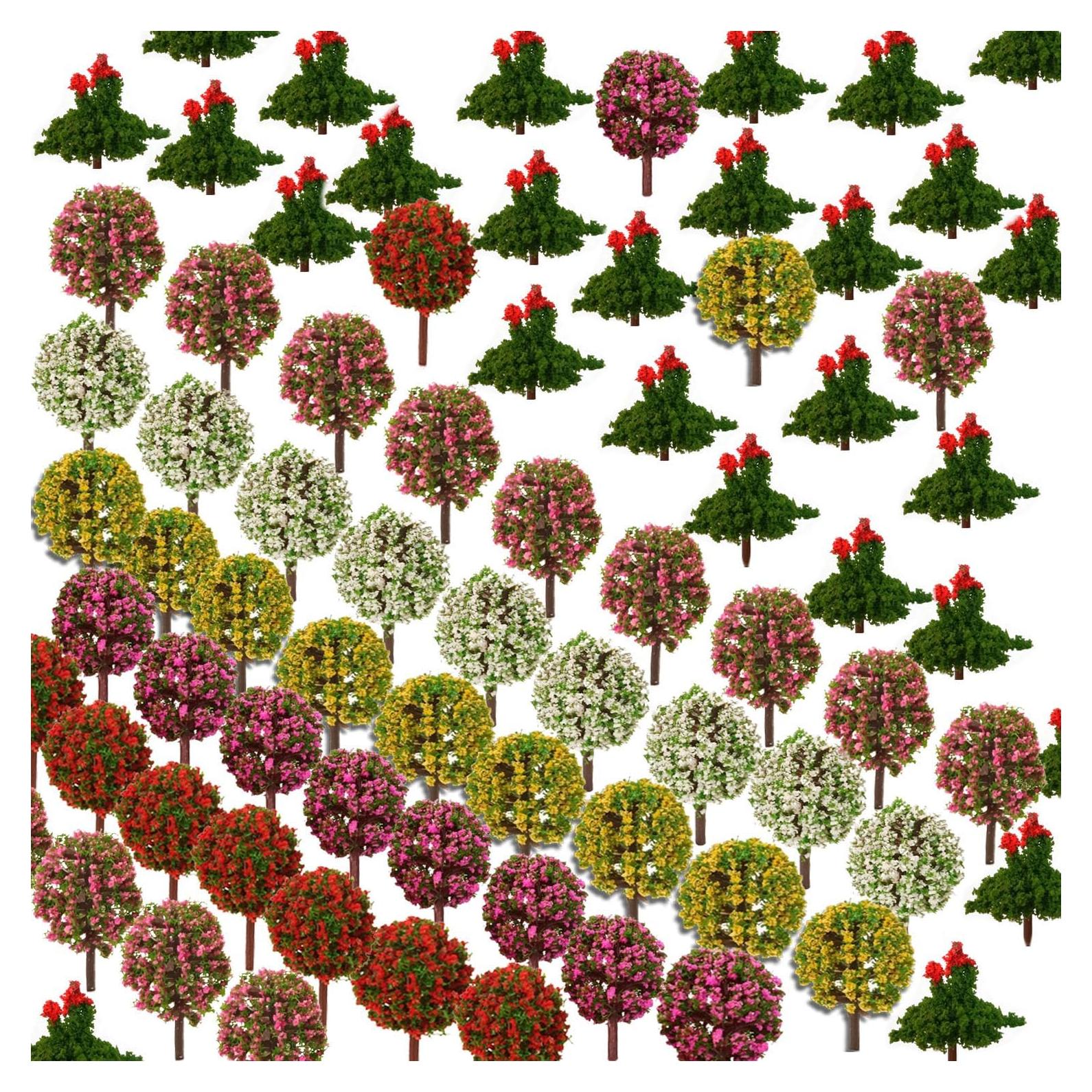 90 Árboles Modelo Miniatura OrgMemory para Diorama Escenario